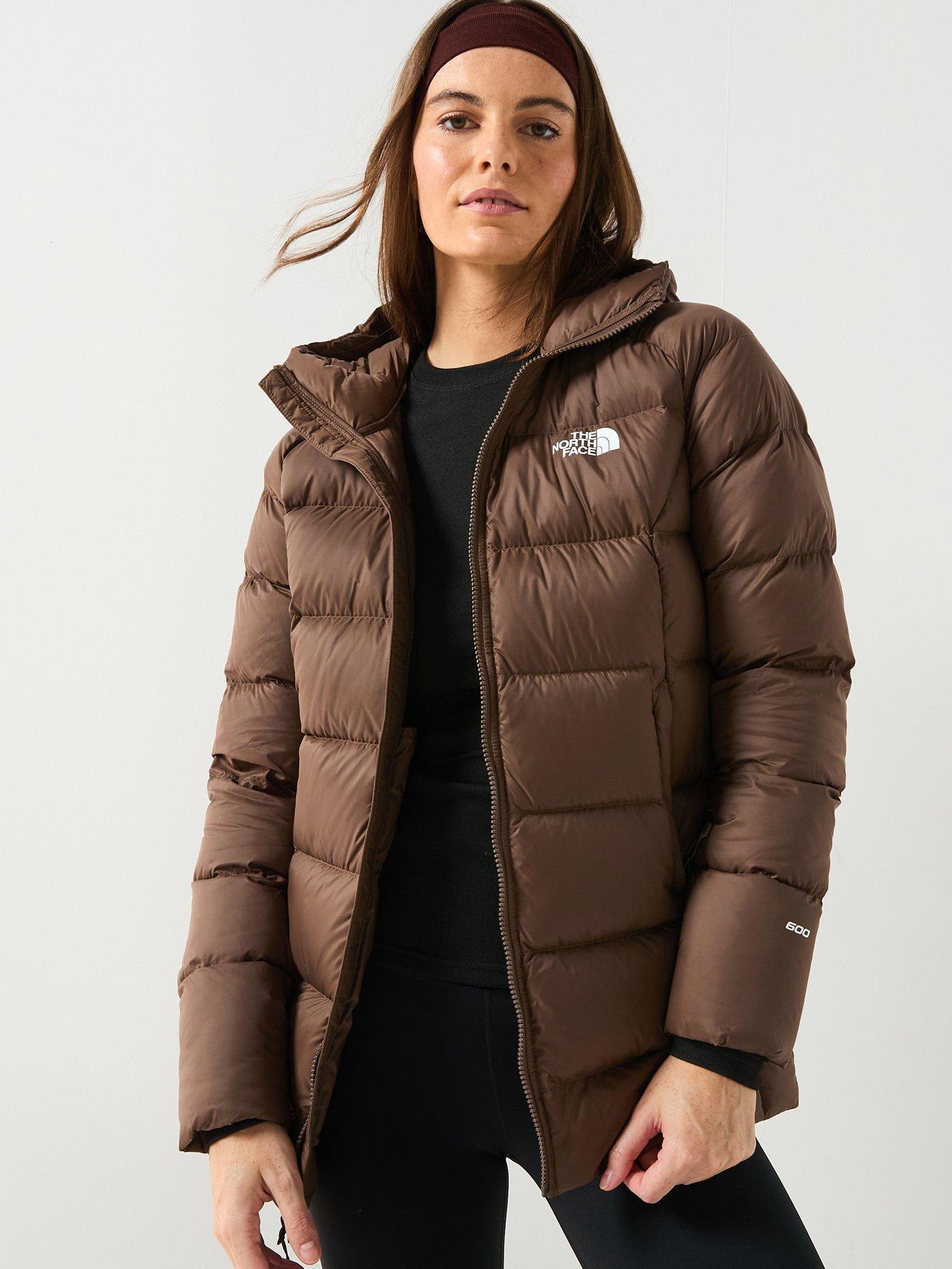 the-north-face-womens-hyalite-down-parka-brownfront