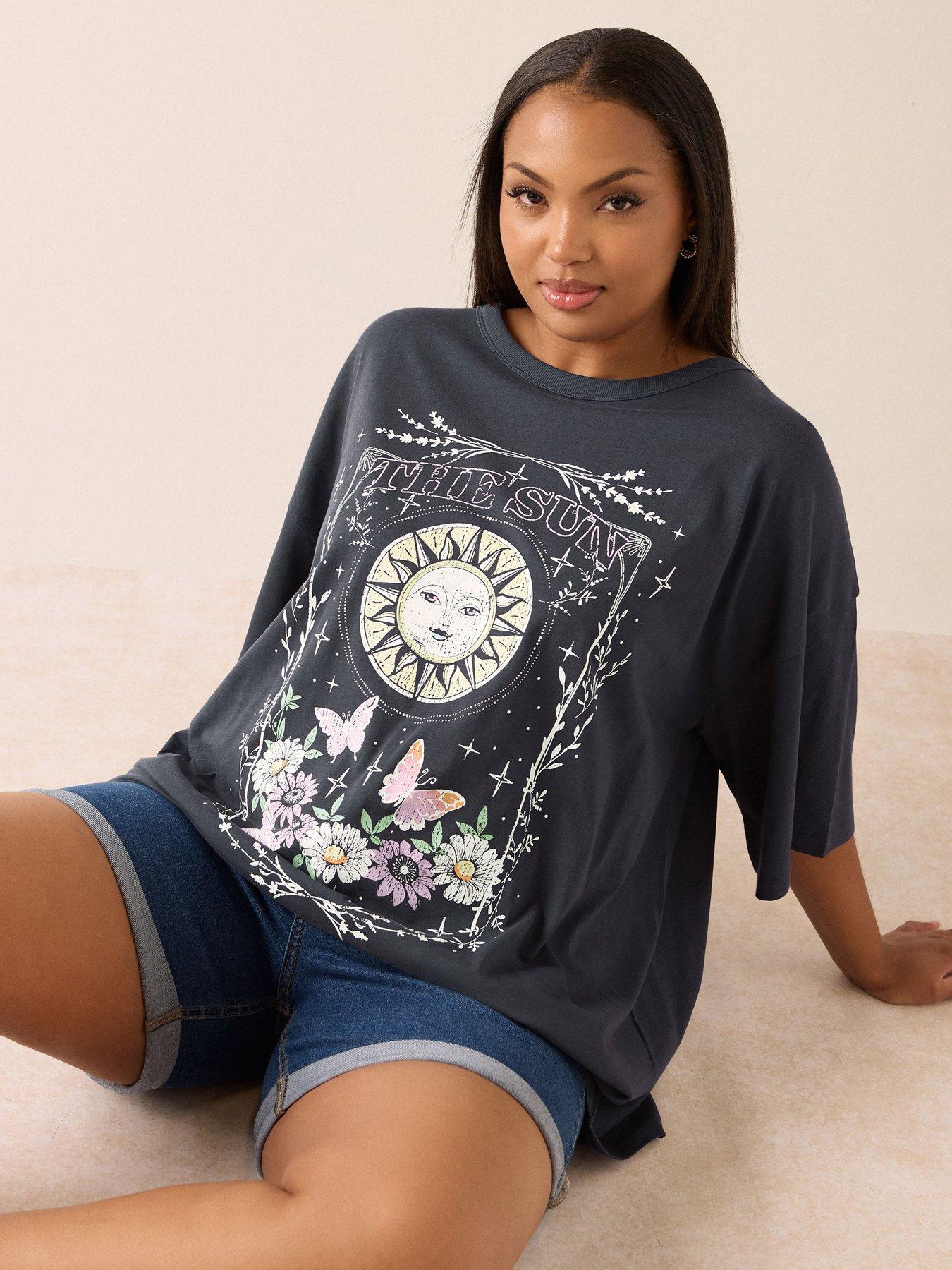 undefined Curve Oversized Boxy T-Shirt