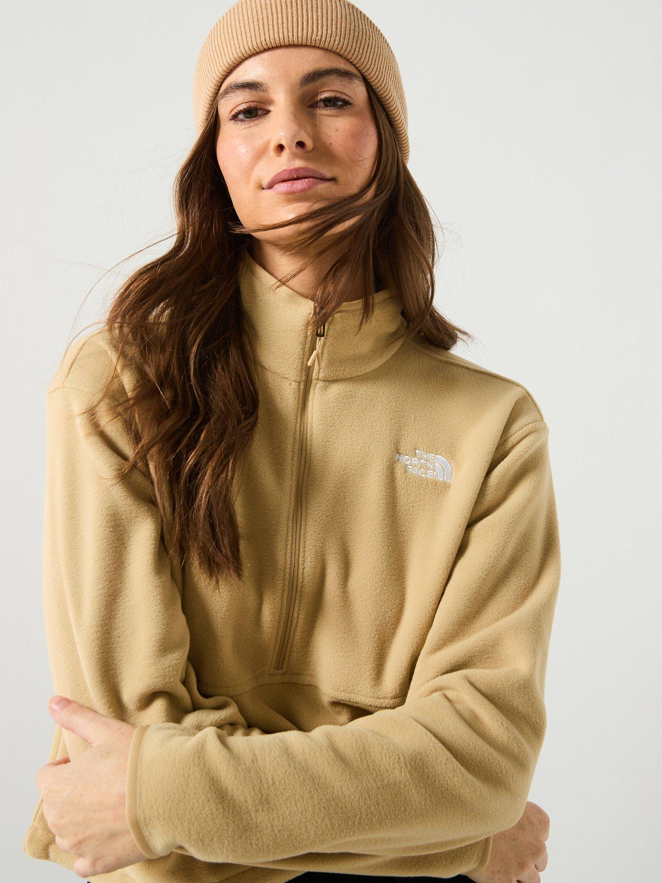 The North Face Women's Glacier Fleece 1/2 Zip Jacket - Beige