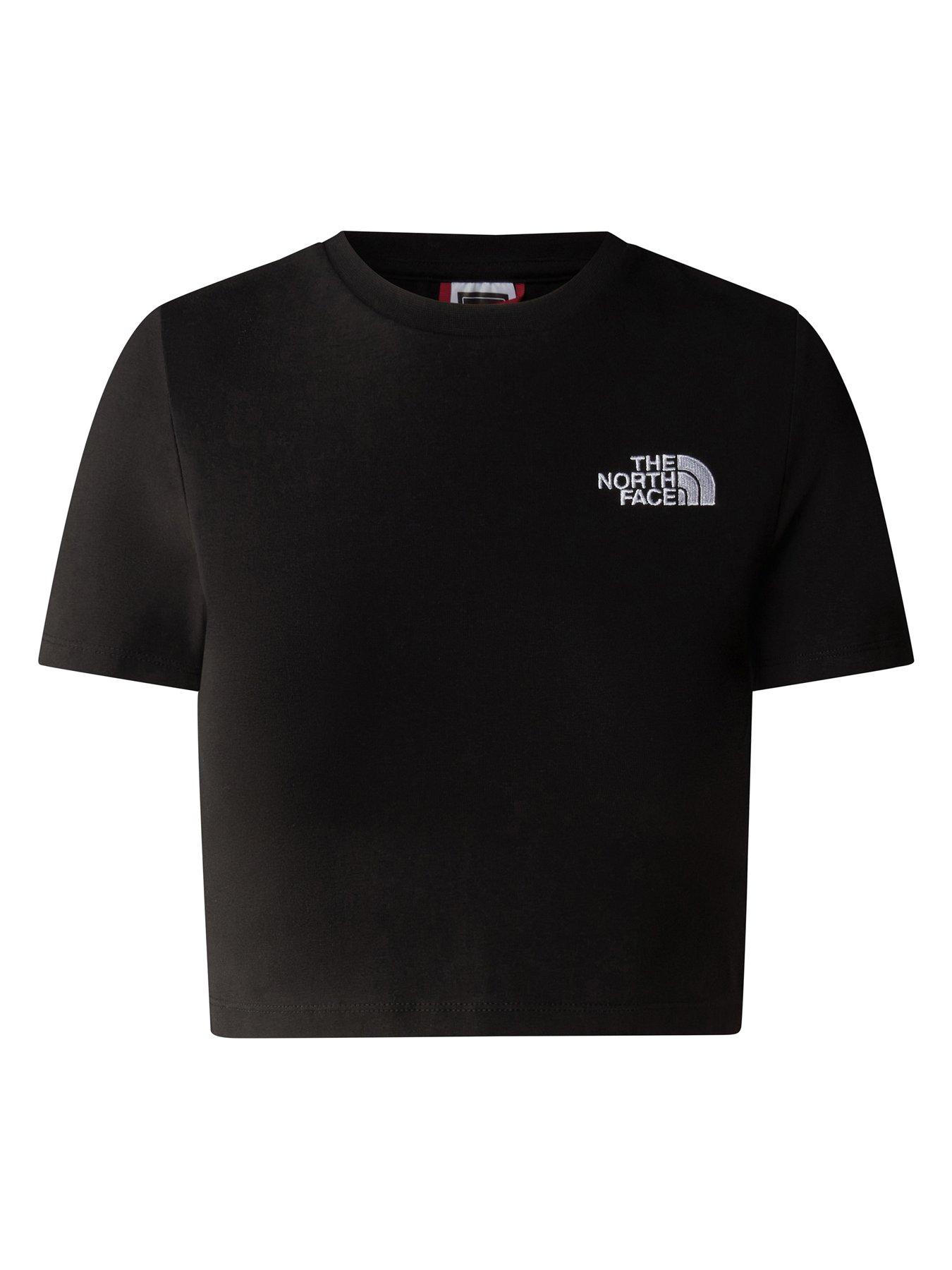 The North Face Womens Essential Cropped Slim T-Shirt - Black