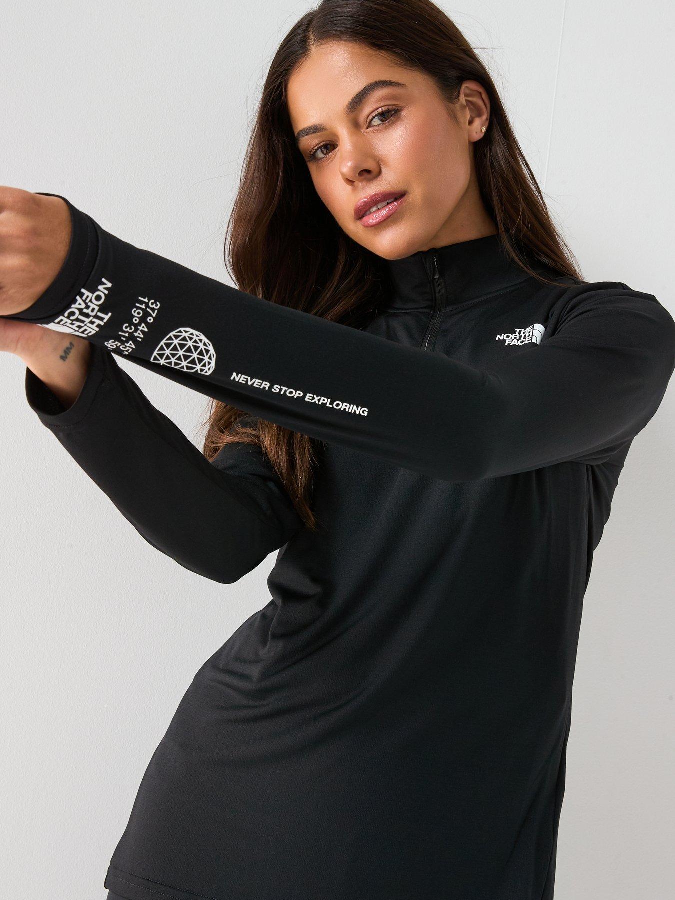 the-north-face-womens-flex-14-zip-tee-graphic-blackoutfit