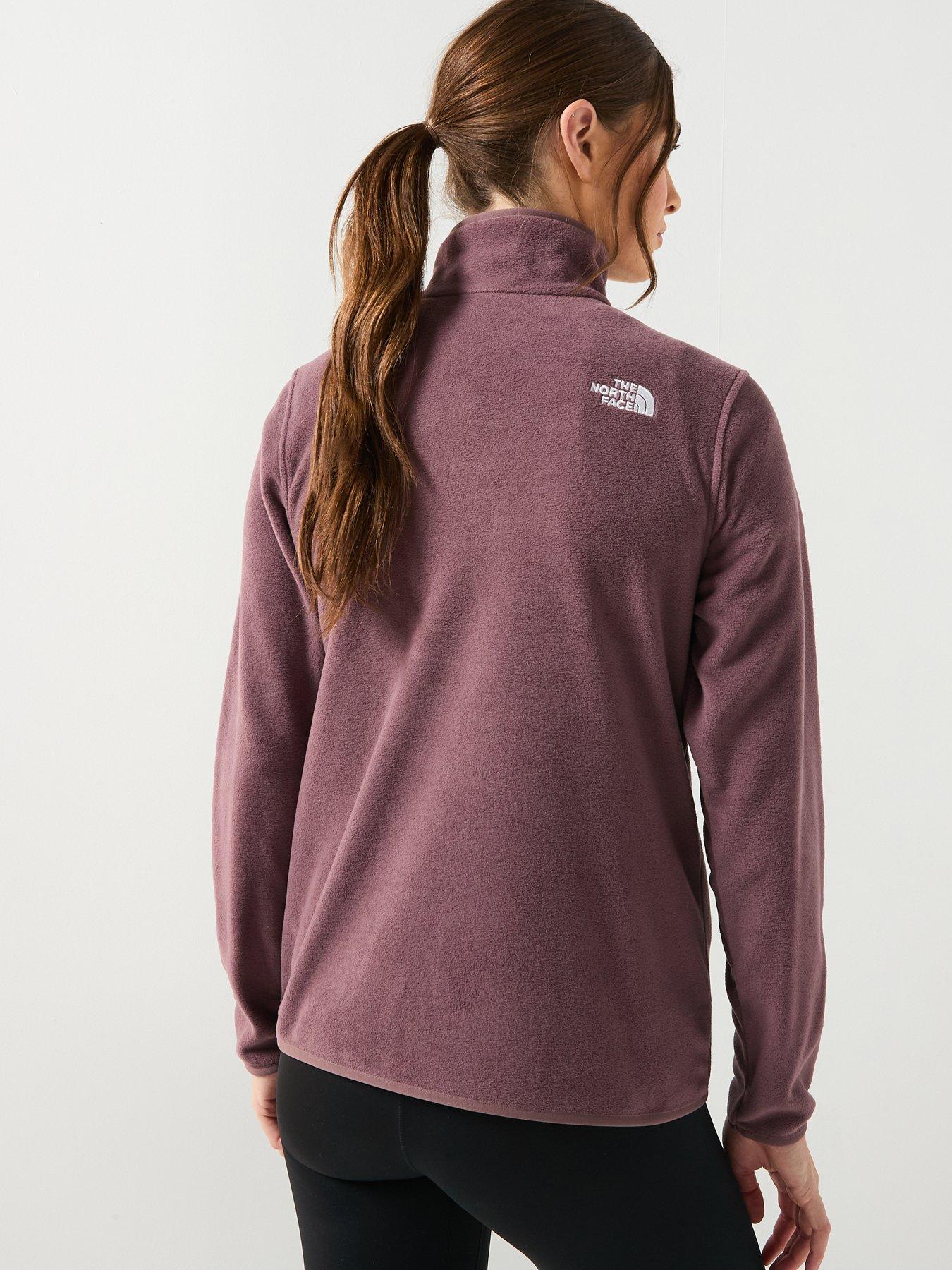 Image 2 of 6 of The North Face Women's Glacier Fleece 1/4 Zip Jacket - Brown