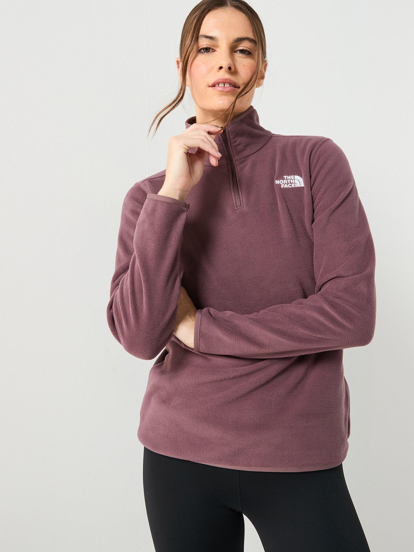 Image 5 of 6 of The North Face Women's Glacier Fleece 1/4 Zip Jacket - Brown