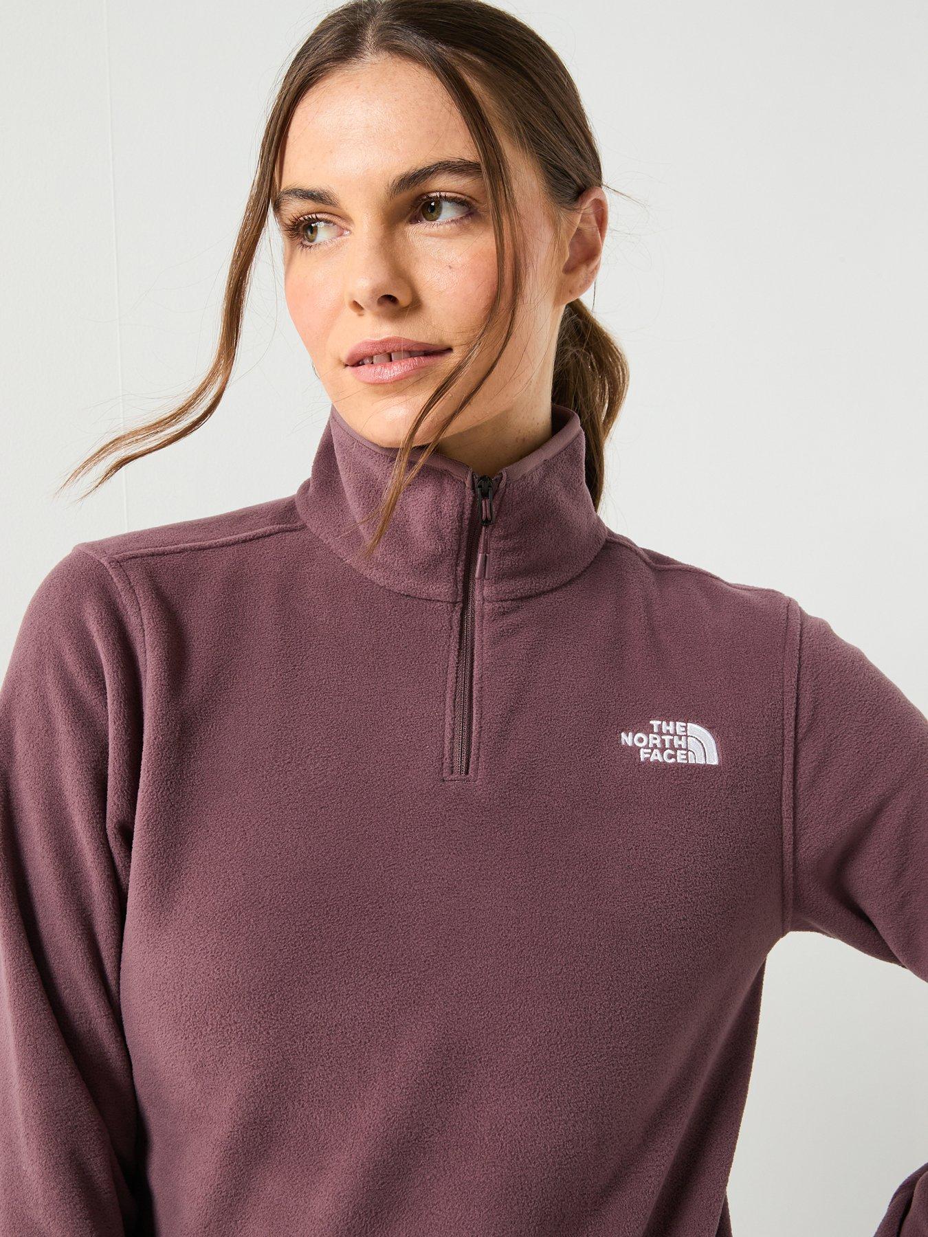 Image 6 of 6 of The North Face Women's Glacier Fleece 1/4 Zip Jacket - Brown