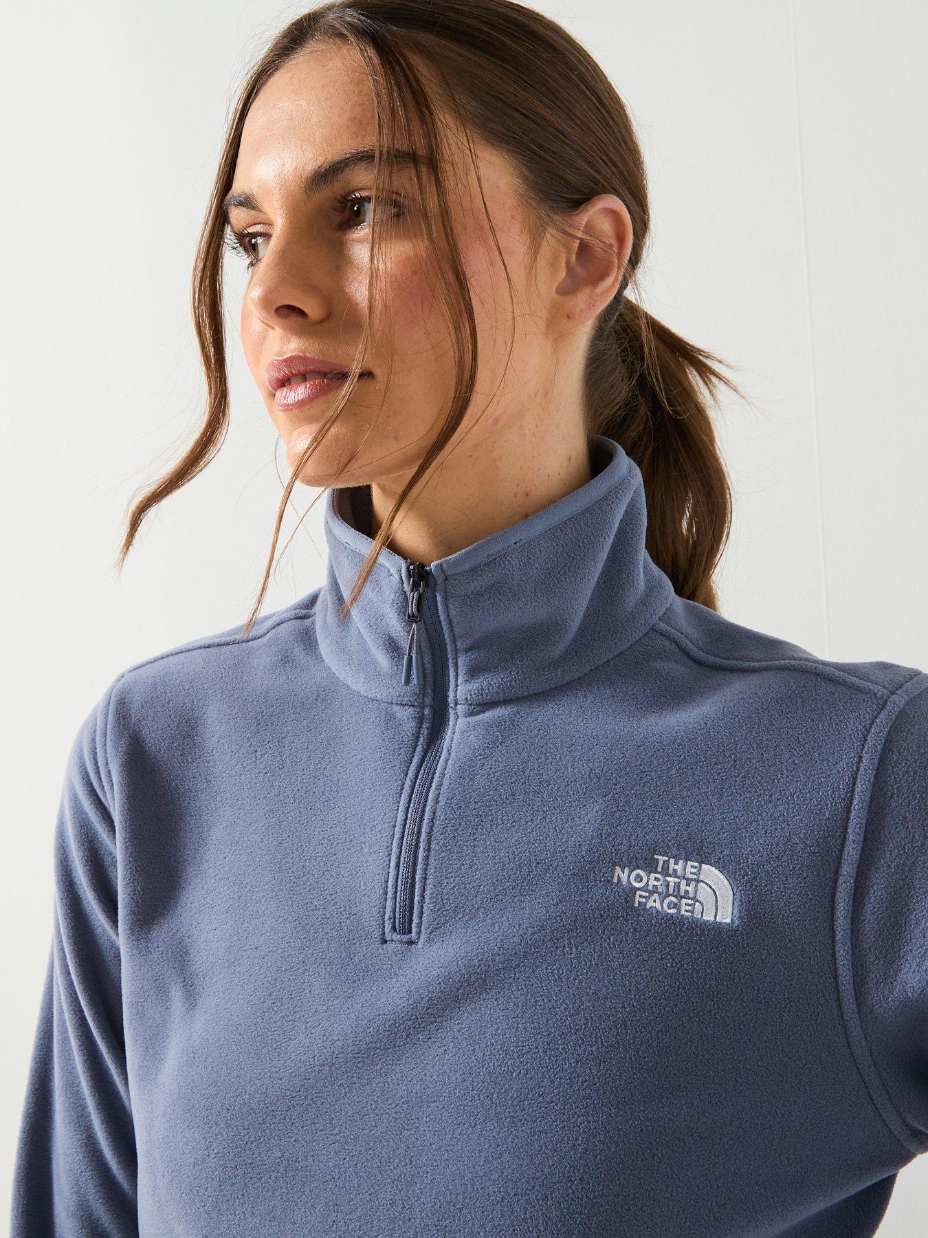 the-north-face-womens-glacier-fleece-14-zip-jacket-greyoutfit