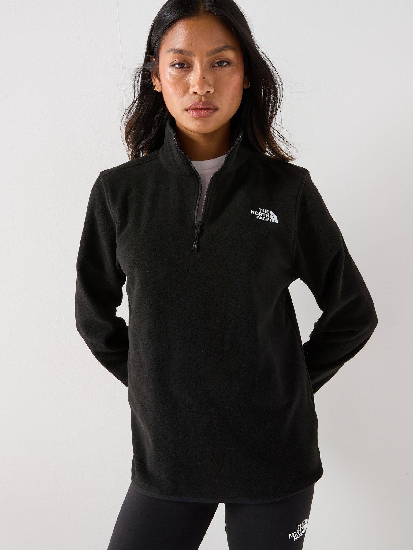 the-north-face-womens-glacier-fleece-14-zip-jacket-black