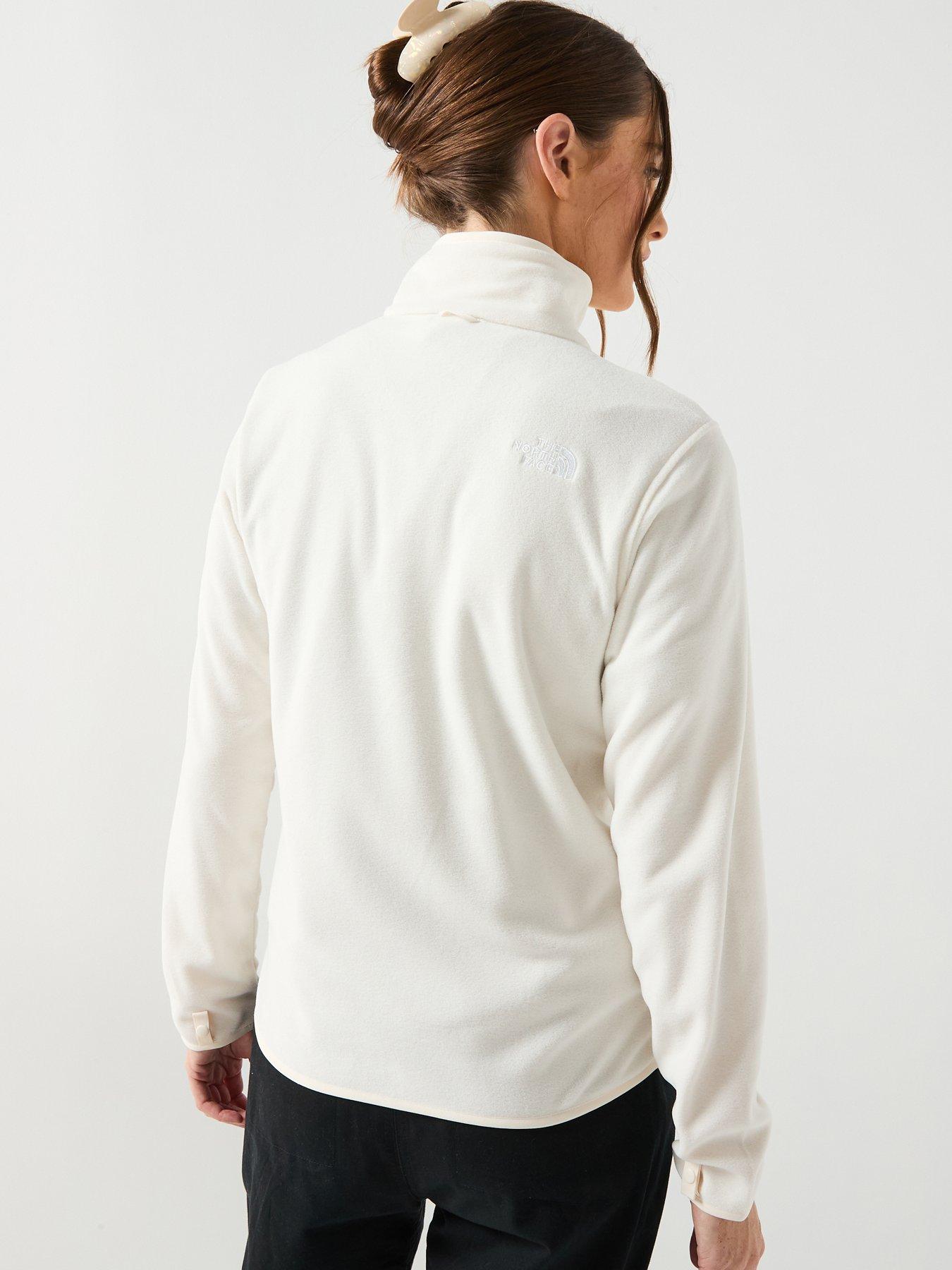 the-north-face-womens-glacier-fleece-jacket-whitestillFront