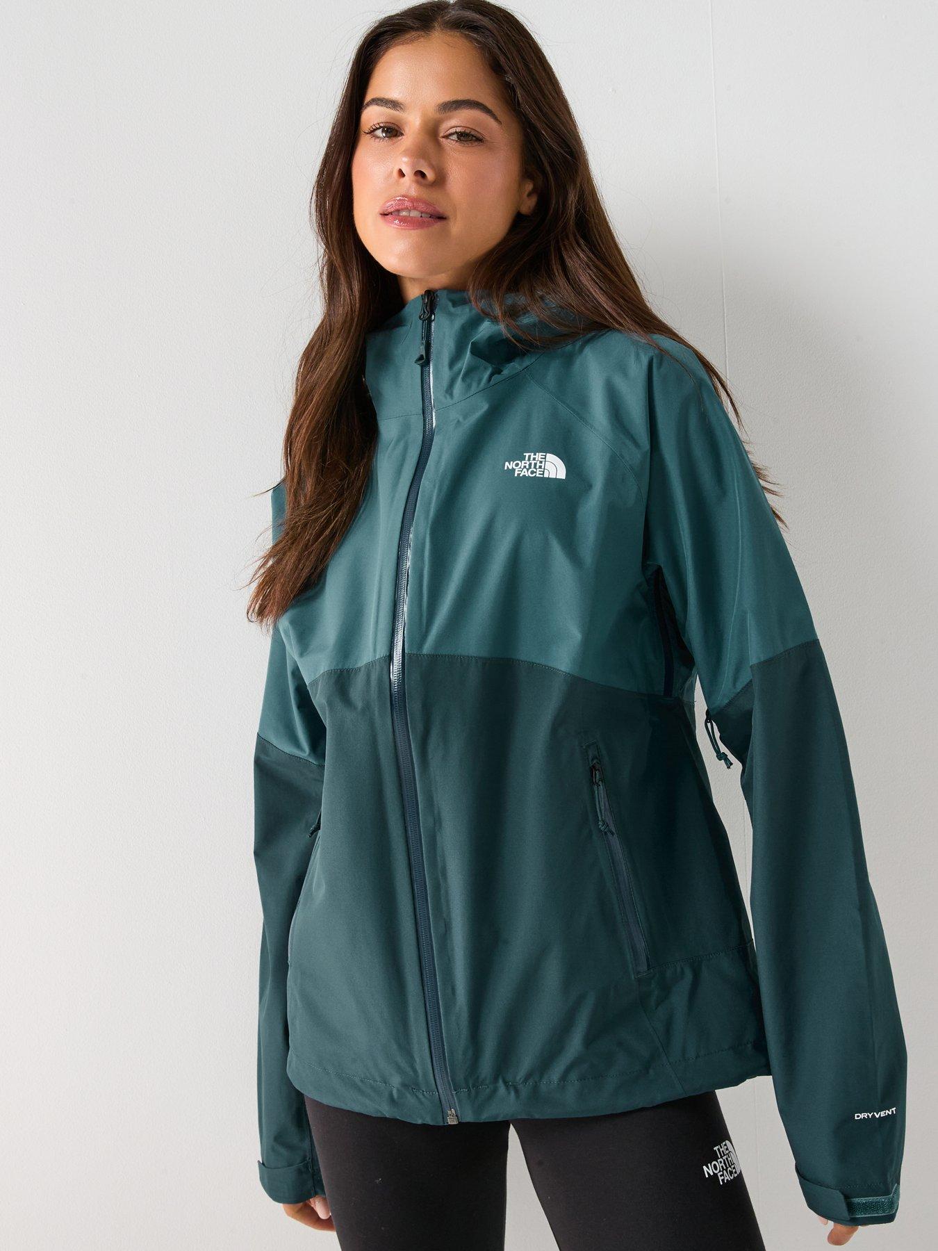 The North Face Women's Diablo Dynamic Zip-In Waterproof Jacket - Green
