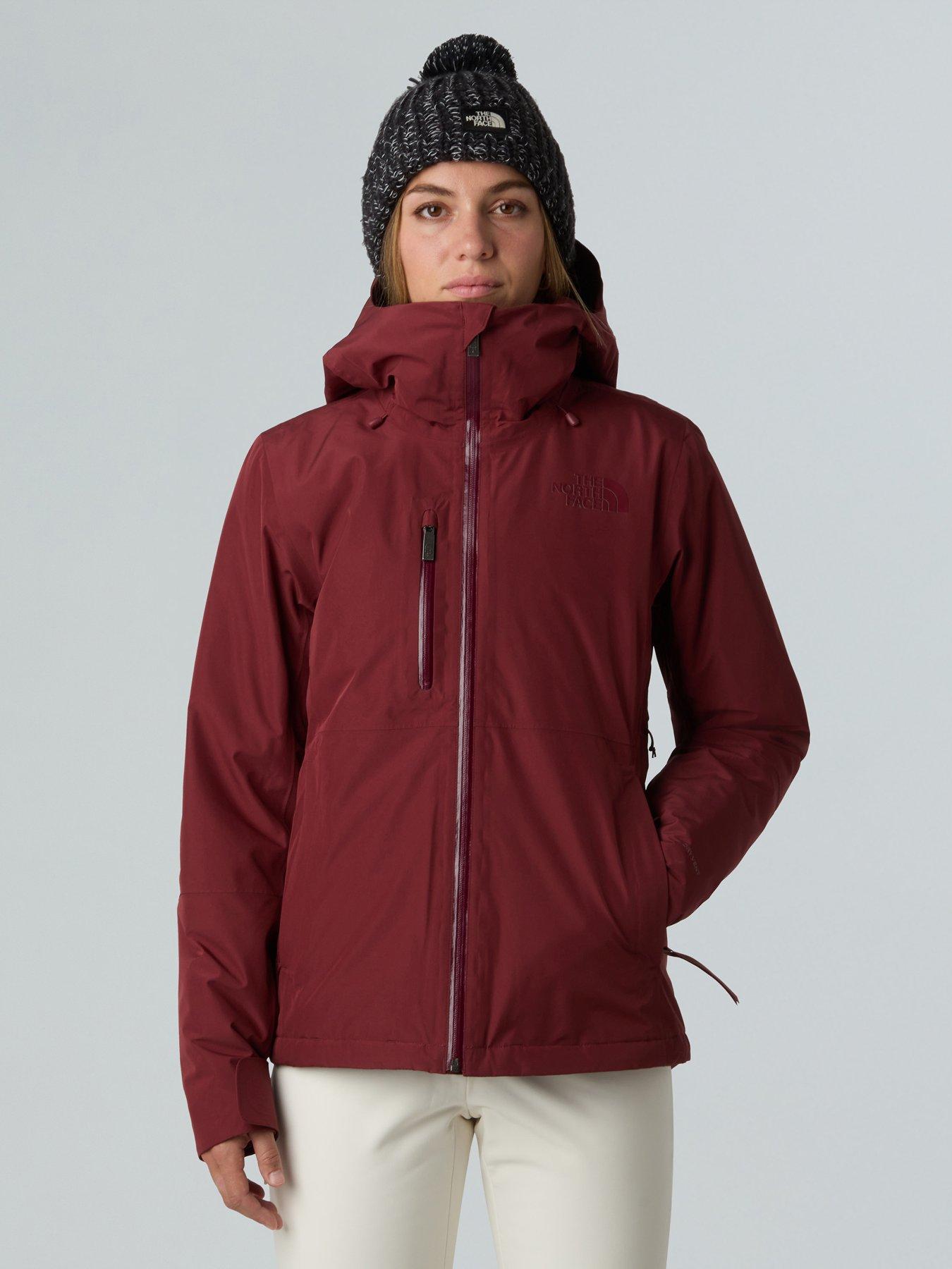 Image 1 of 4 of The North Face Womens Descendit Ski Jacket - Burgundy