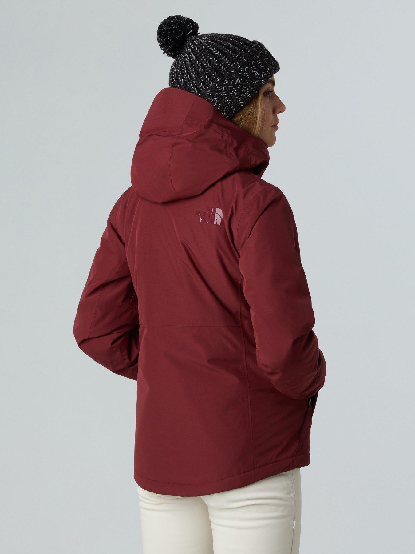 Image 2 of 4 of The North Face Womens Descendit Ski Jacket - Burgundy