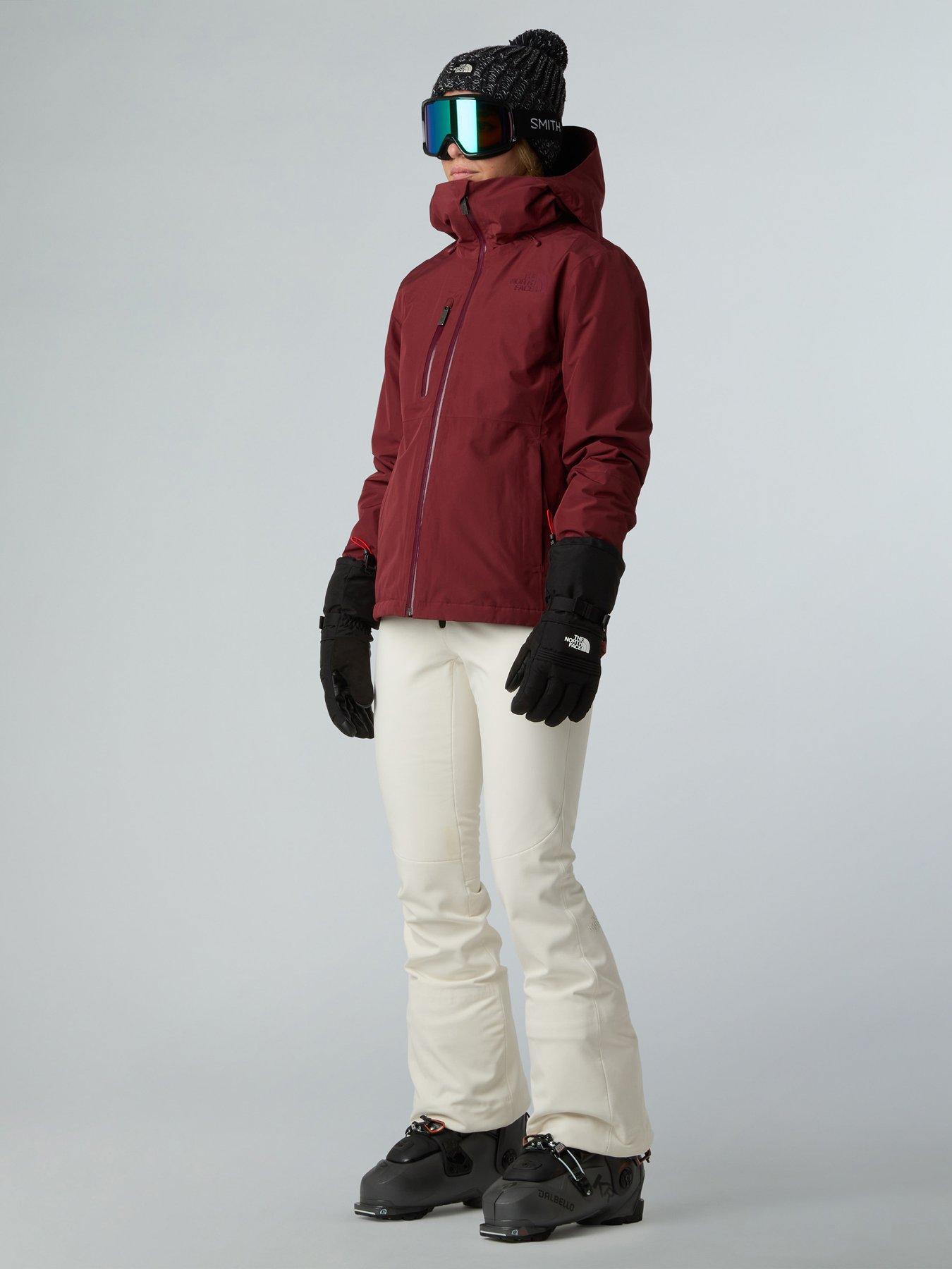 Image 3 of 4 of The North Face Womens Descendit Ski Jacket - Burgundy