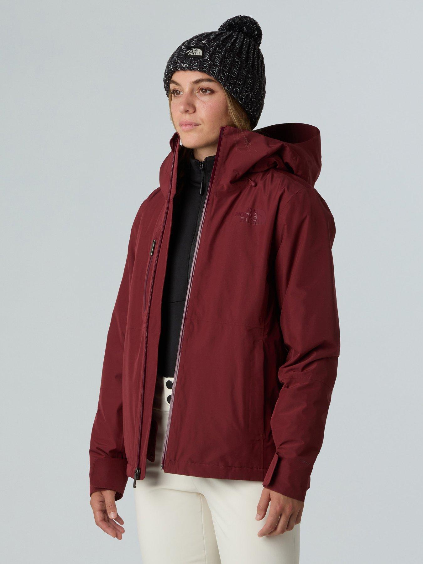 Image 4 of 4 of The North Face Womens Descendit Ski Jacket - Burgundy