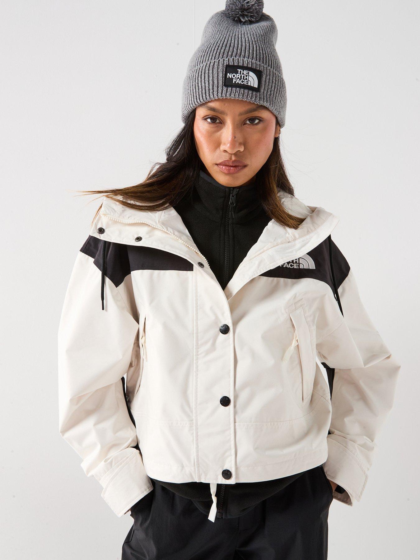 The North Face Women's Reign On Waterproof Jacket - White/Black