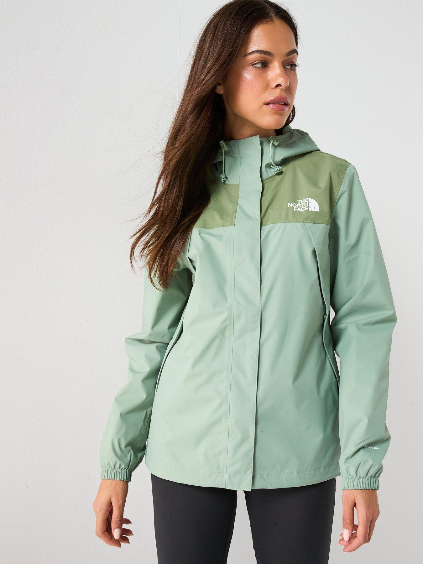 Image 1 of 6 of The North Face Women's Antora Rain Jacket - Green