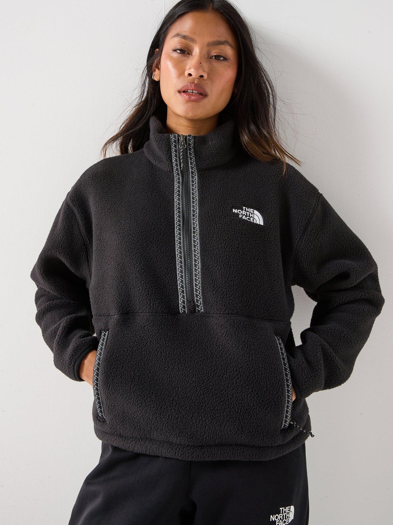 the-north-face-womens-fleeski-14-zip-pullover-fleece-black