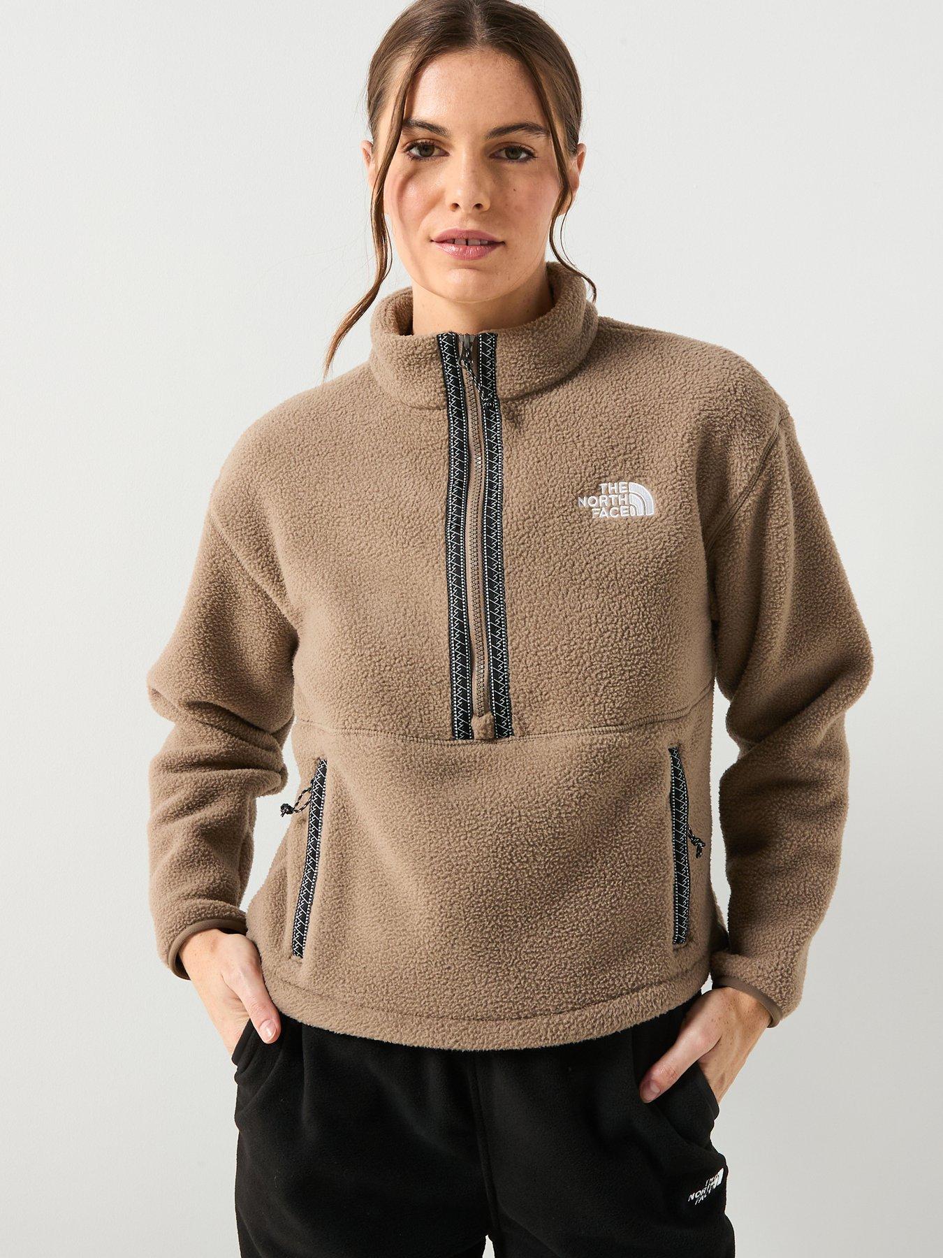 Image 5 of 5 of The North Face Women's Fleeski 1/4 Zip Pullover Fleece - Brown