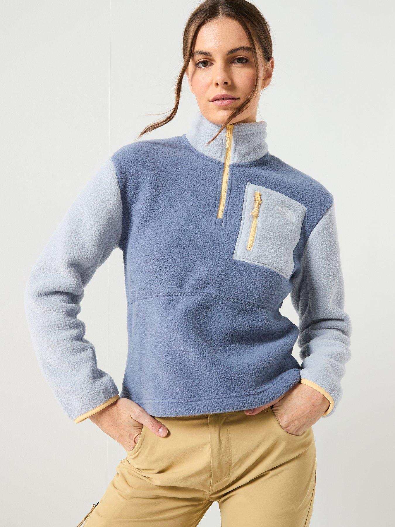 the-north-face-womens-yumiori-frac14-zip-fleece--grey