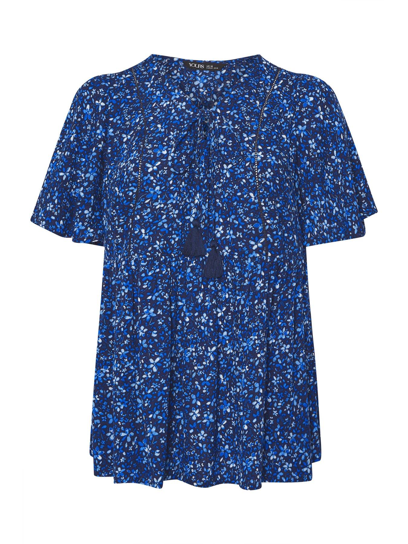 yours-curve-angel-sleeve-gypsy-top-bluedetail