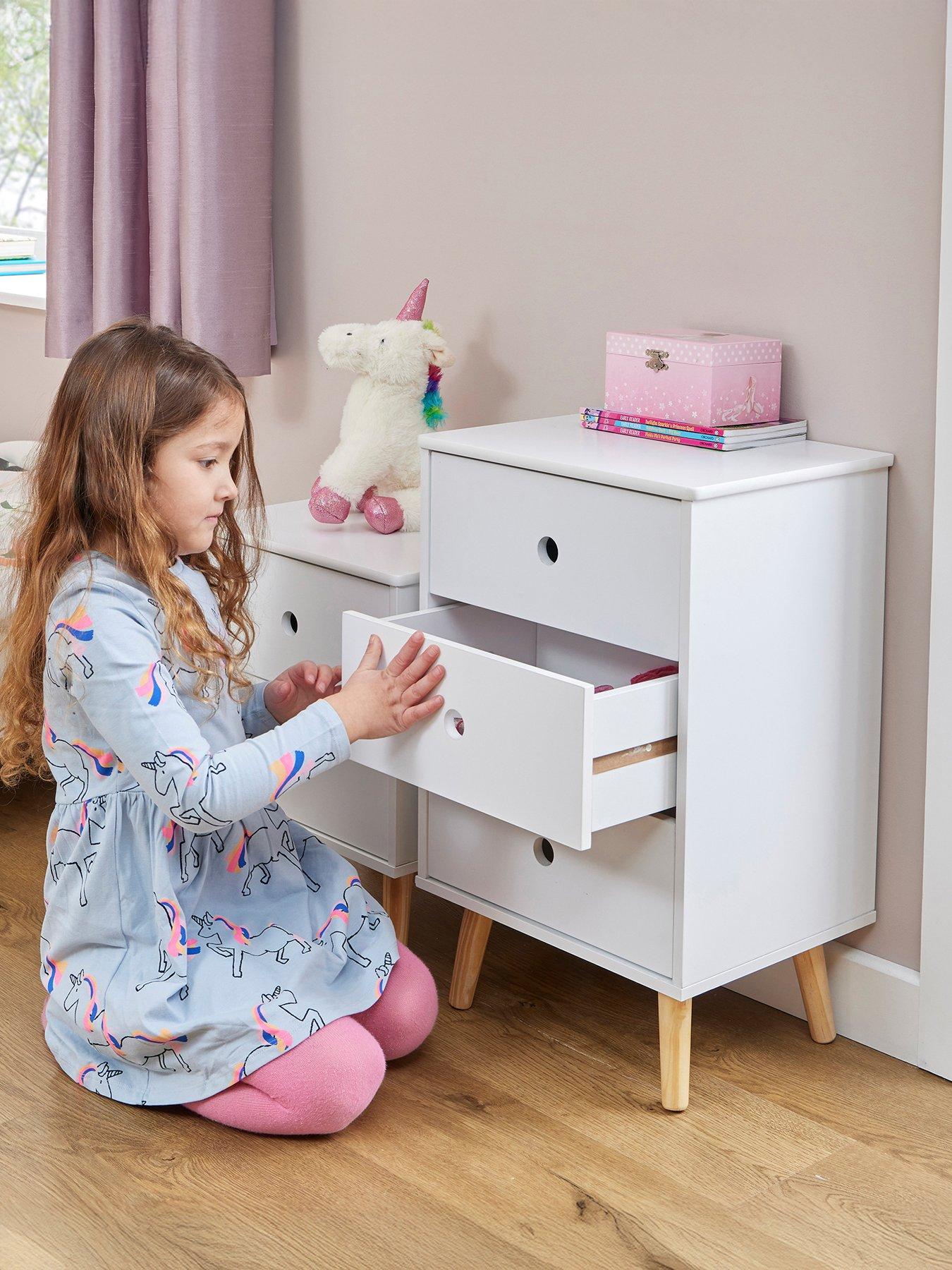 undefined Kids 3 Drawer Bedroom Cabinet