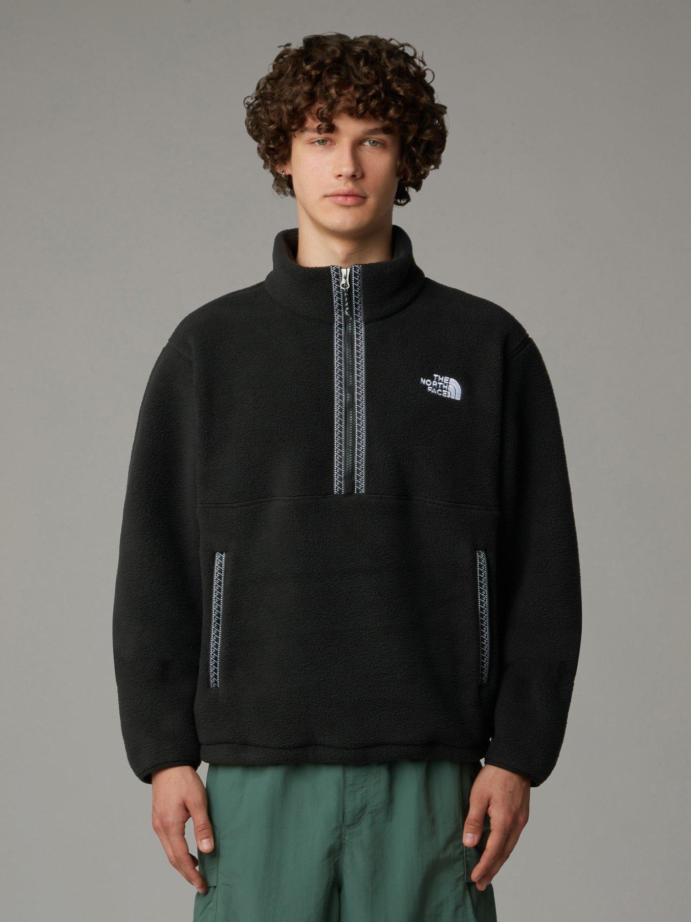 the-north-face-mens-fleeski-14-zip-pull-over-fleece-top-blackfront