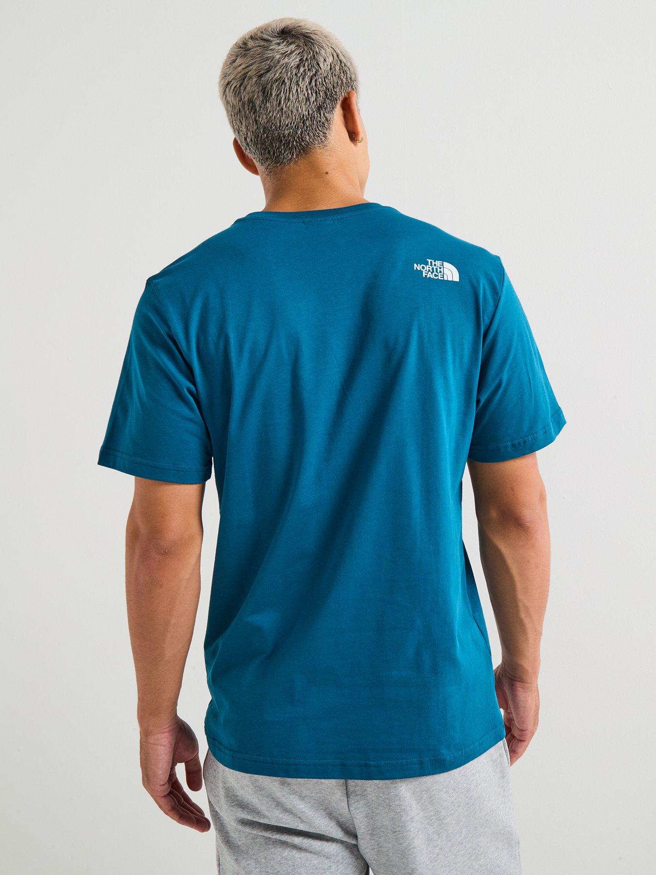 the-north-face-mens-mountain-line-t-shirt-bluestillFront