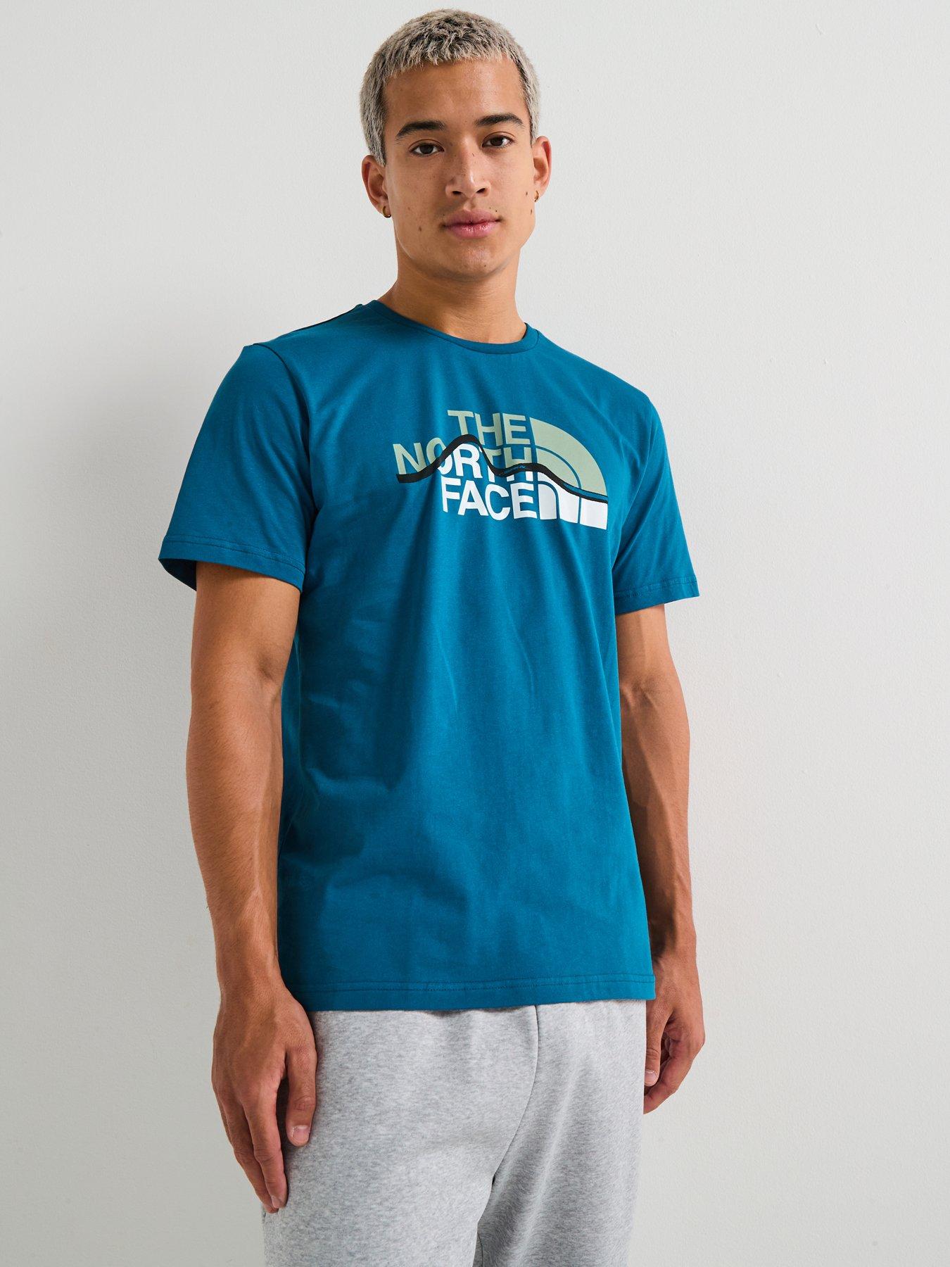 the-north-face-mens-mountain-line-t-shirt-bluedetail