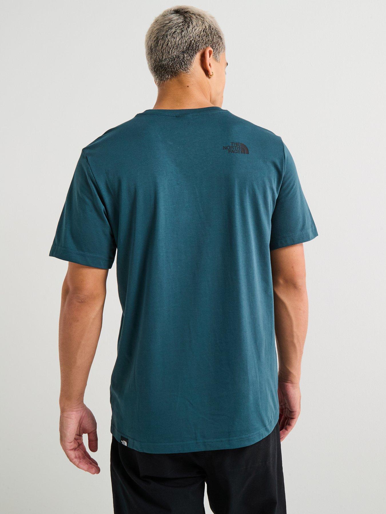 Image 2 of 6 of The North Face Men's Short Sleeve Fine T-Shirt - Blue