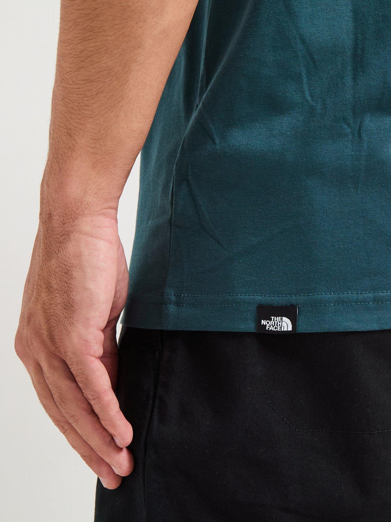 Image 6 of 6 of The North Face Men's Short Sleeve Fine T-Shirt - Blue