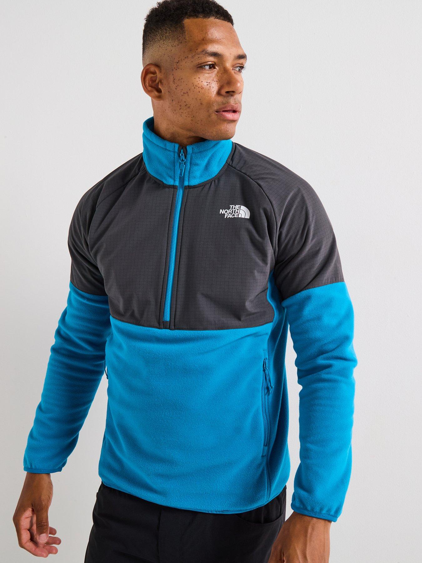 The North Face Mens Glacier Heavyweight 1/2 Zip - Blue