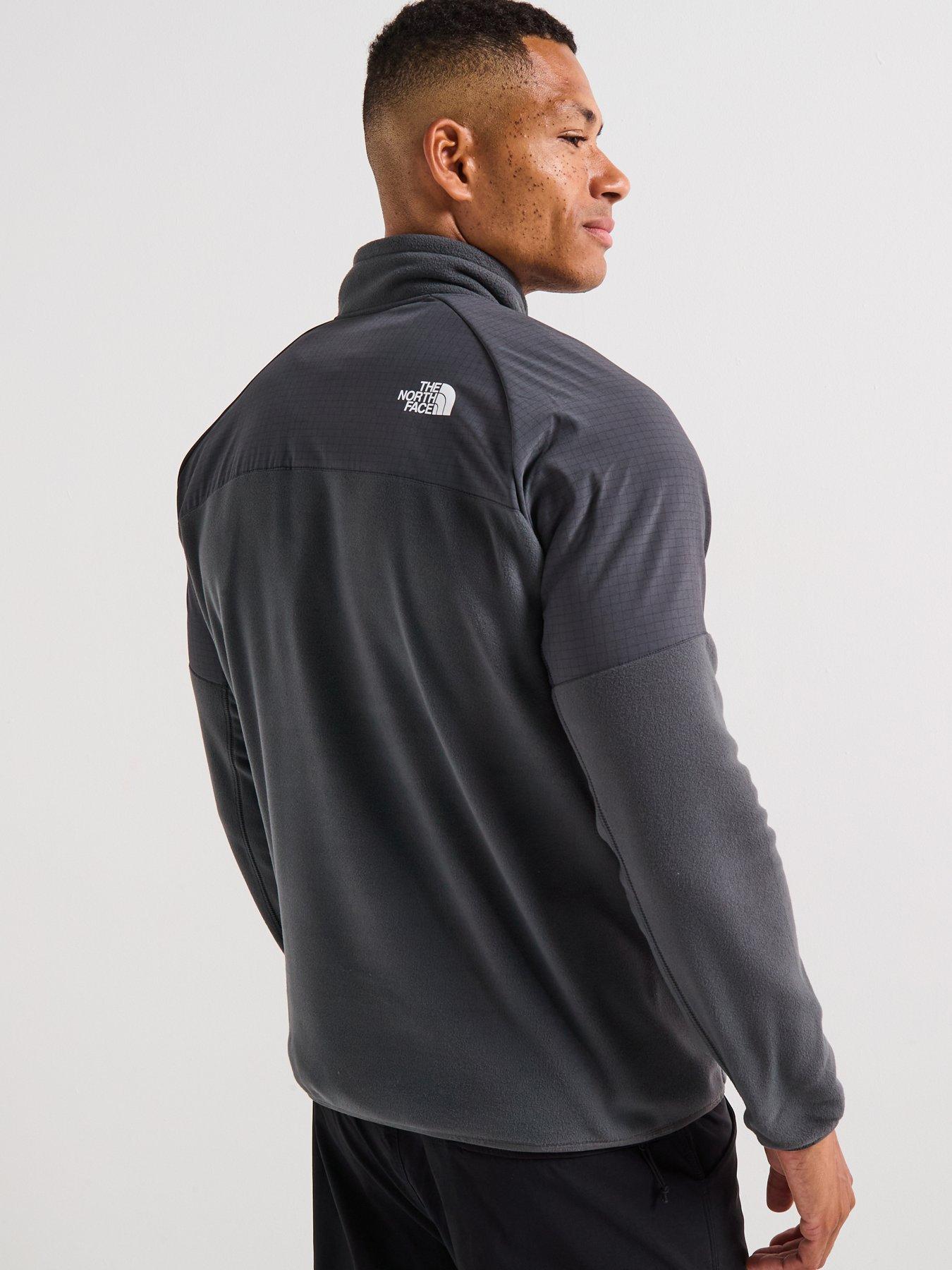 Image 2 of 6 of The North Face Mens Glacier Heavyweight 1/2 Zip Top - Grey