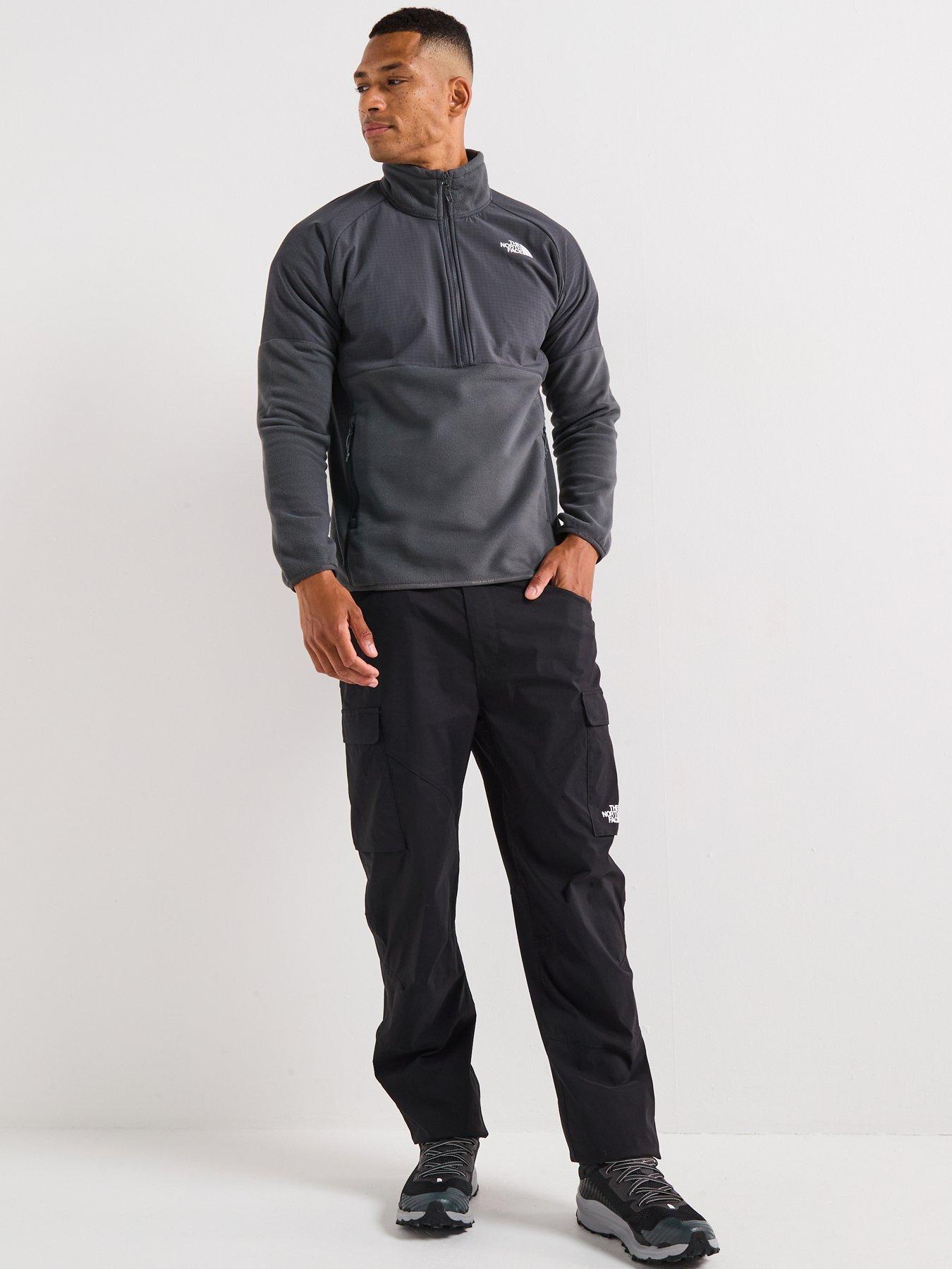 Image 3 of 6 of The North Face Mens Glacier Heavyweight 1/2 Zip Top - Grey