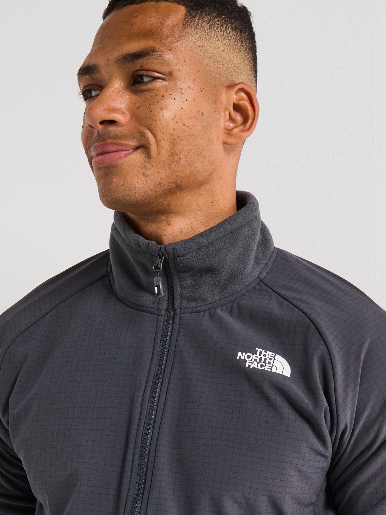 Image 6 of 6 of The North Face Mens Glacier Heavyweight 1/2 Zip Top - Grey