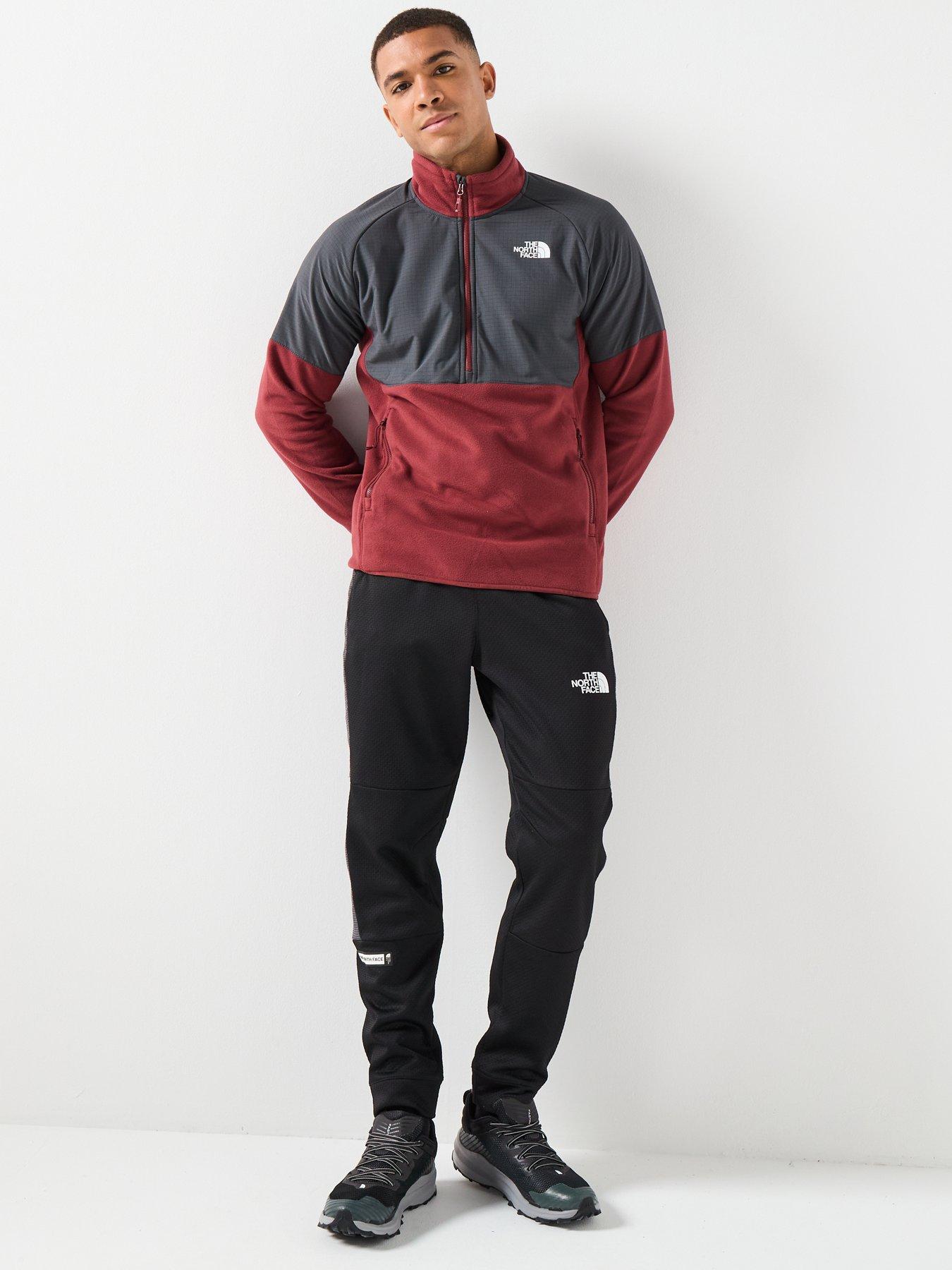 Image 3 of 6 of The North Face Mens Glacier Heavyweight 1/2 Zip Top - Brown