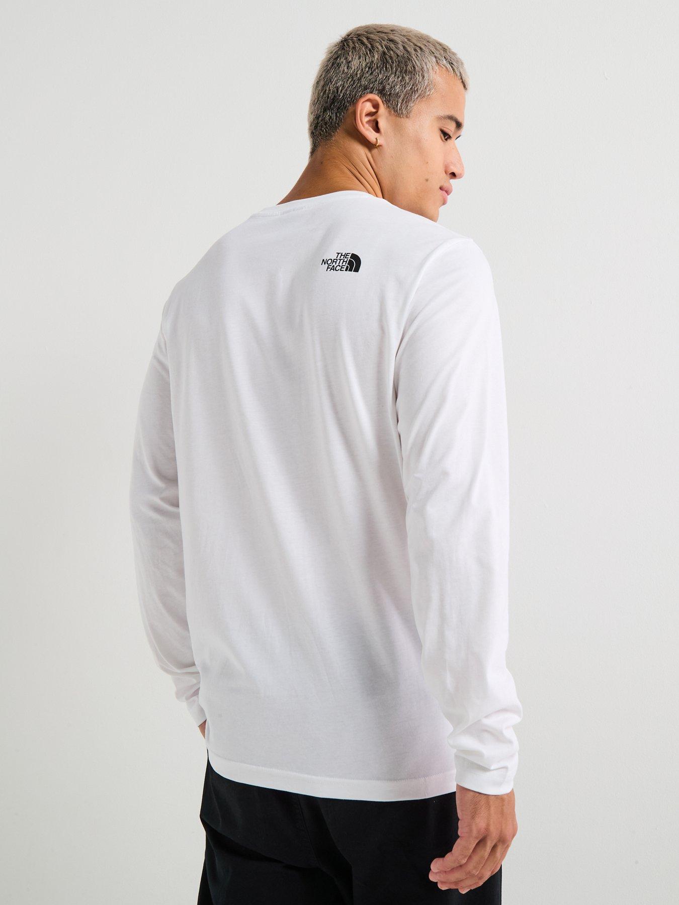 the-north-face-mens-ls-simple-dome-tee-whitestillFront