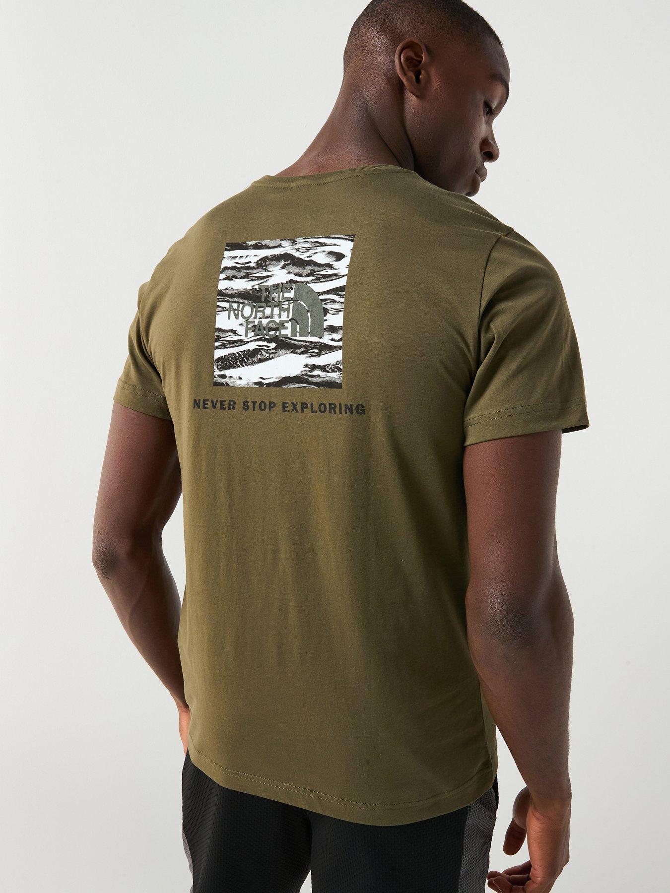 The North Face Men's S/S Box Nse Edge Of Light Infill T-Shirt - Brown