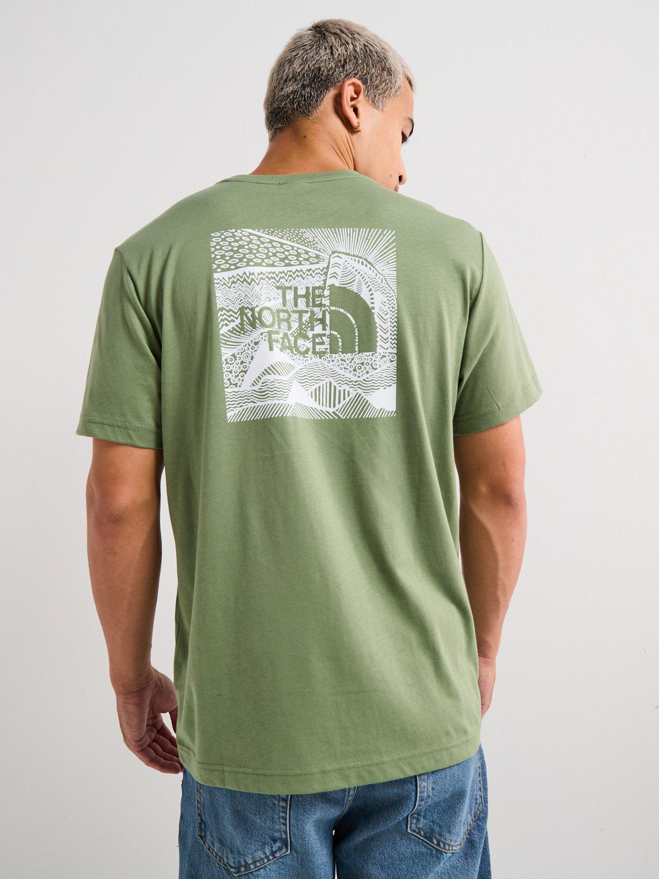 The North Face Men's S/S Box Nse Celebration T-Shirt - Khaki