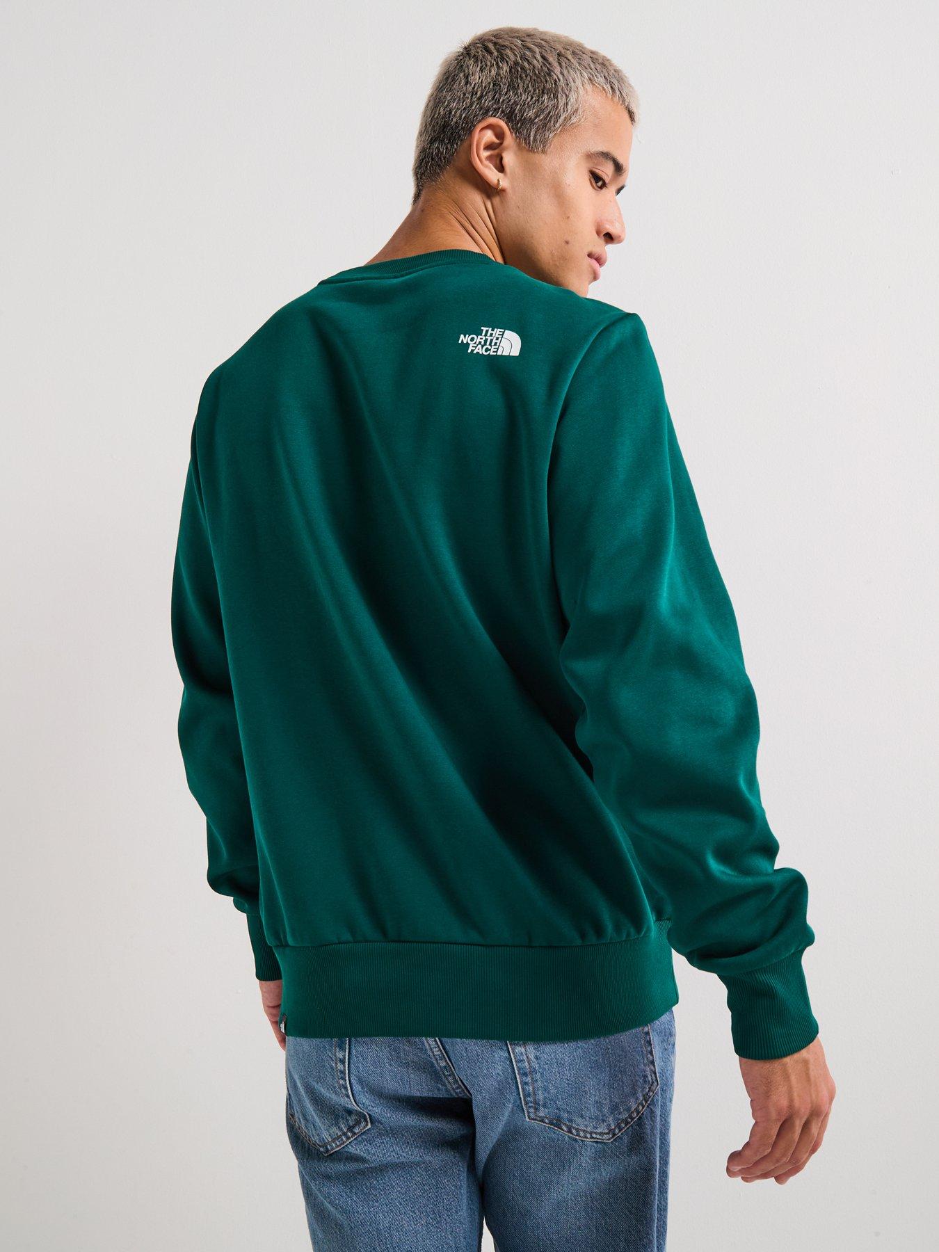 the-north-face-mens-simple-dome-crew-greenstillFront