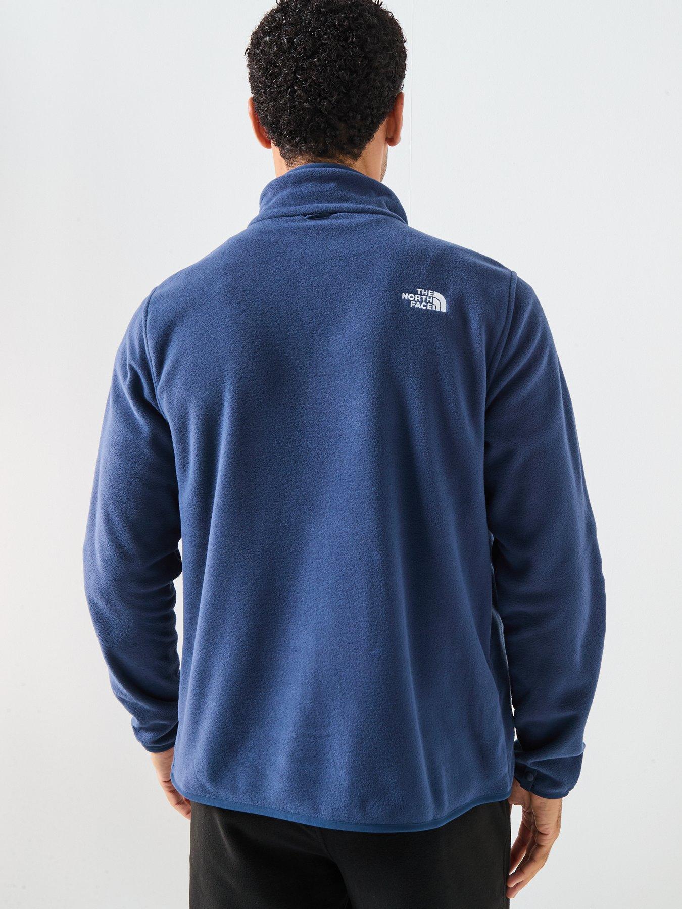 the-north-face-mens-glacier-fleece-jacket-navystillFront