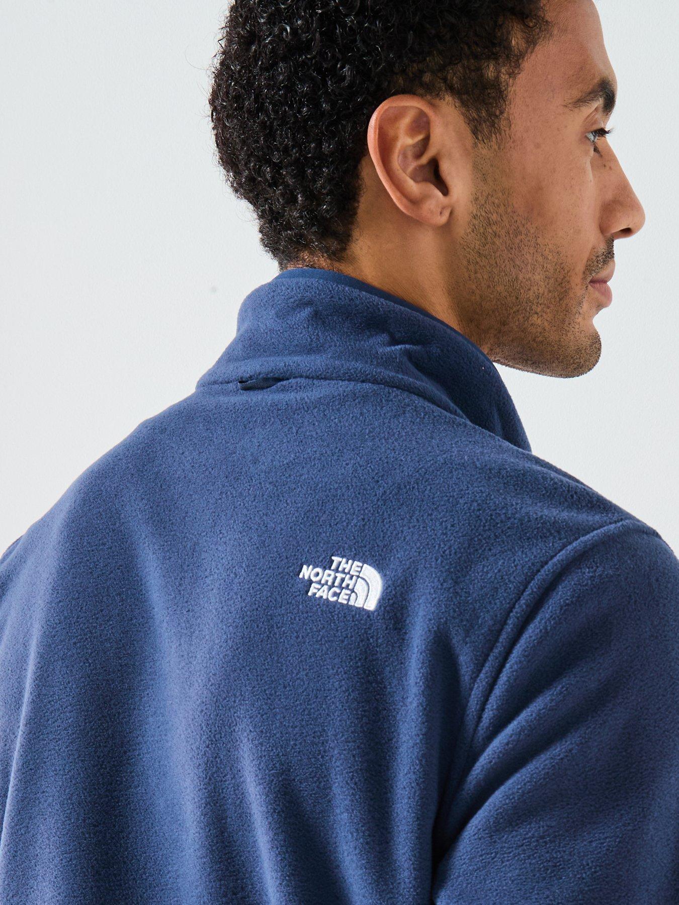 the-north-face-mens-glacier-fleece-jacket-navyoutfit