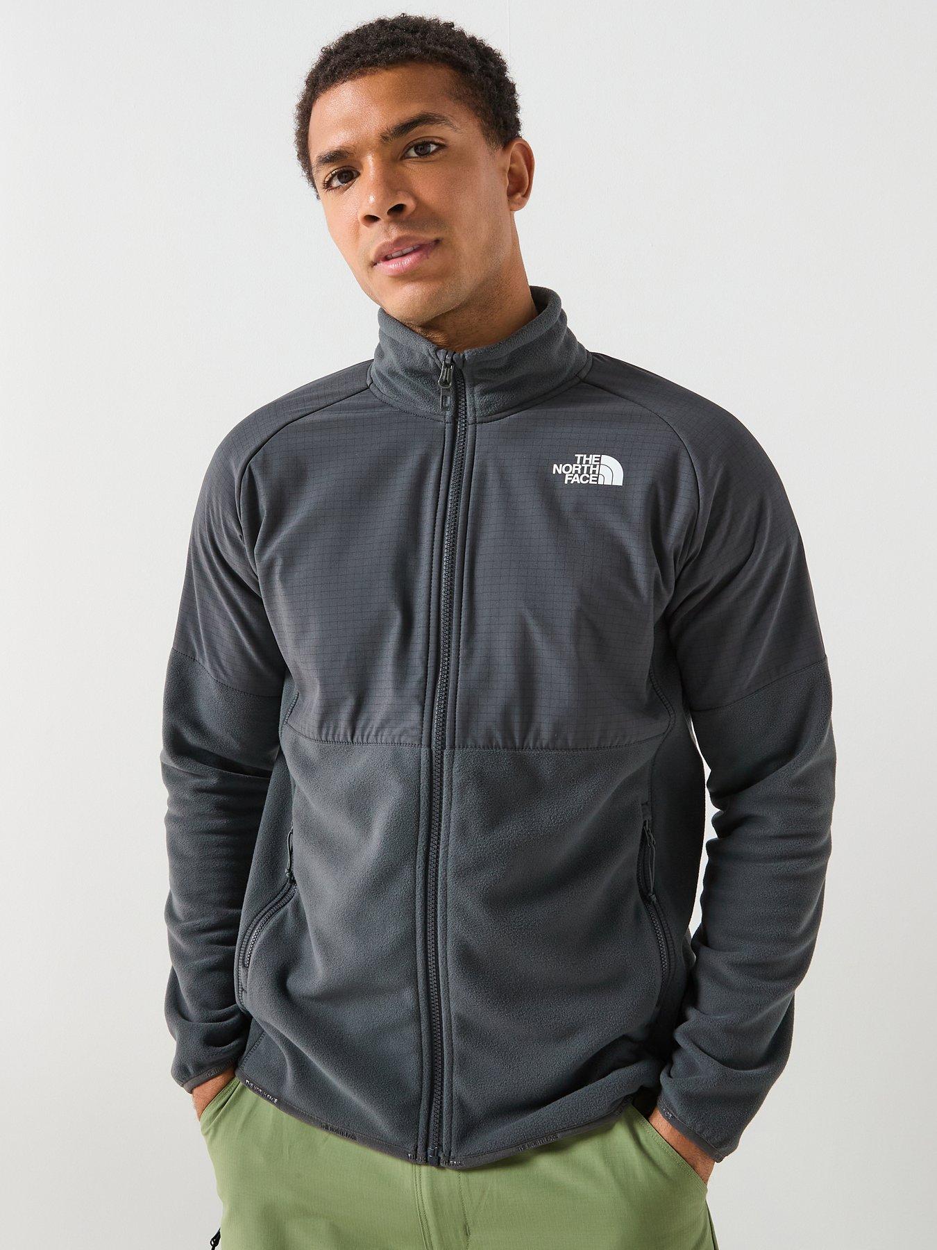 Image 1 of 6 of The North Face Mens Glacier Heavyweight Full Zip Jacket - Grey