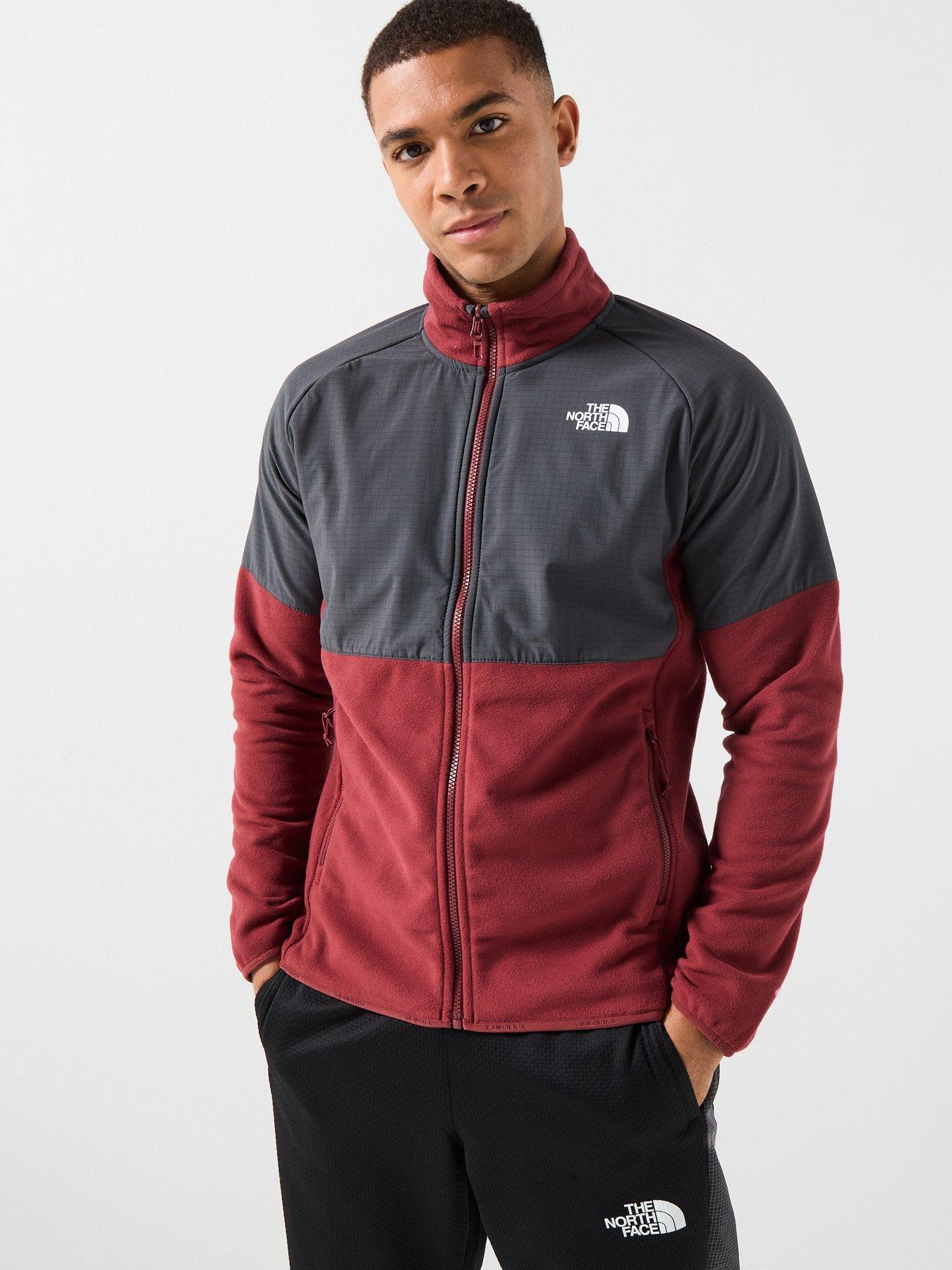 The North Face Men's Glacier Heavyweight Full Zip Jacket - Red
