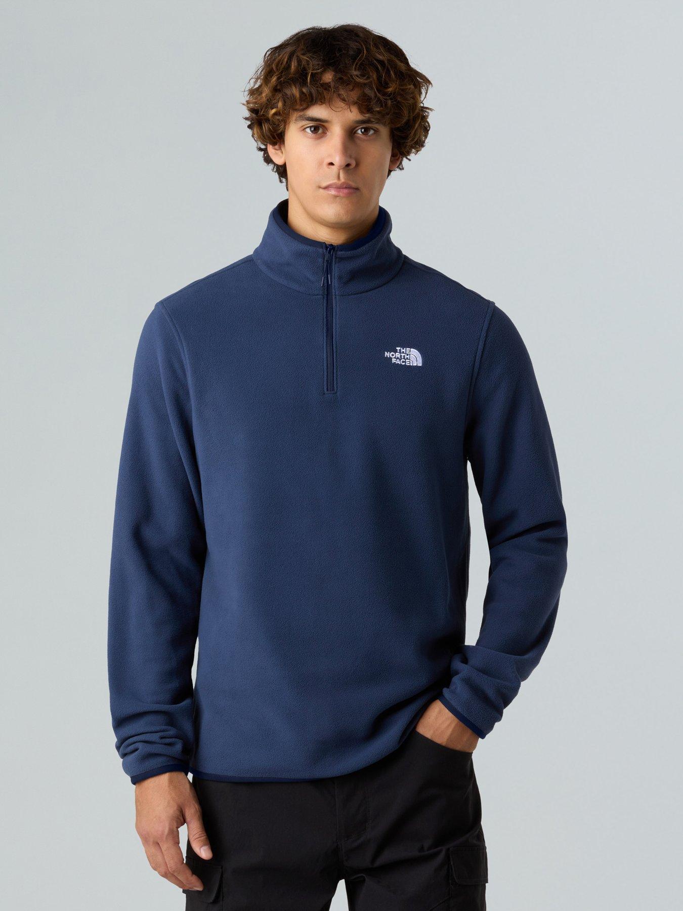 the-north-face-mens-glacier-fleece-14-zip-jacket-navy