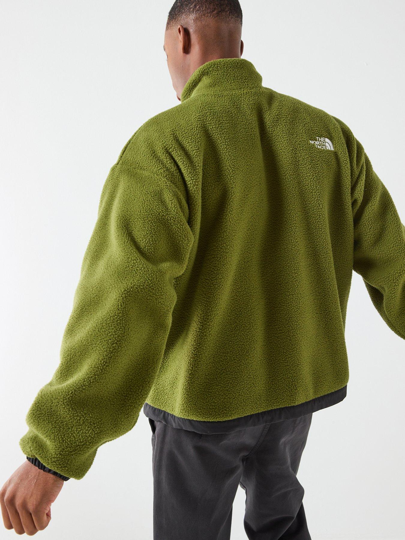 the-north-face-mens-yumiori-reversible-fleece-jacket-greenblackstillFront