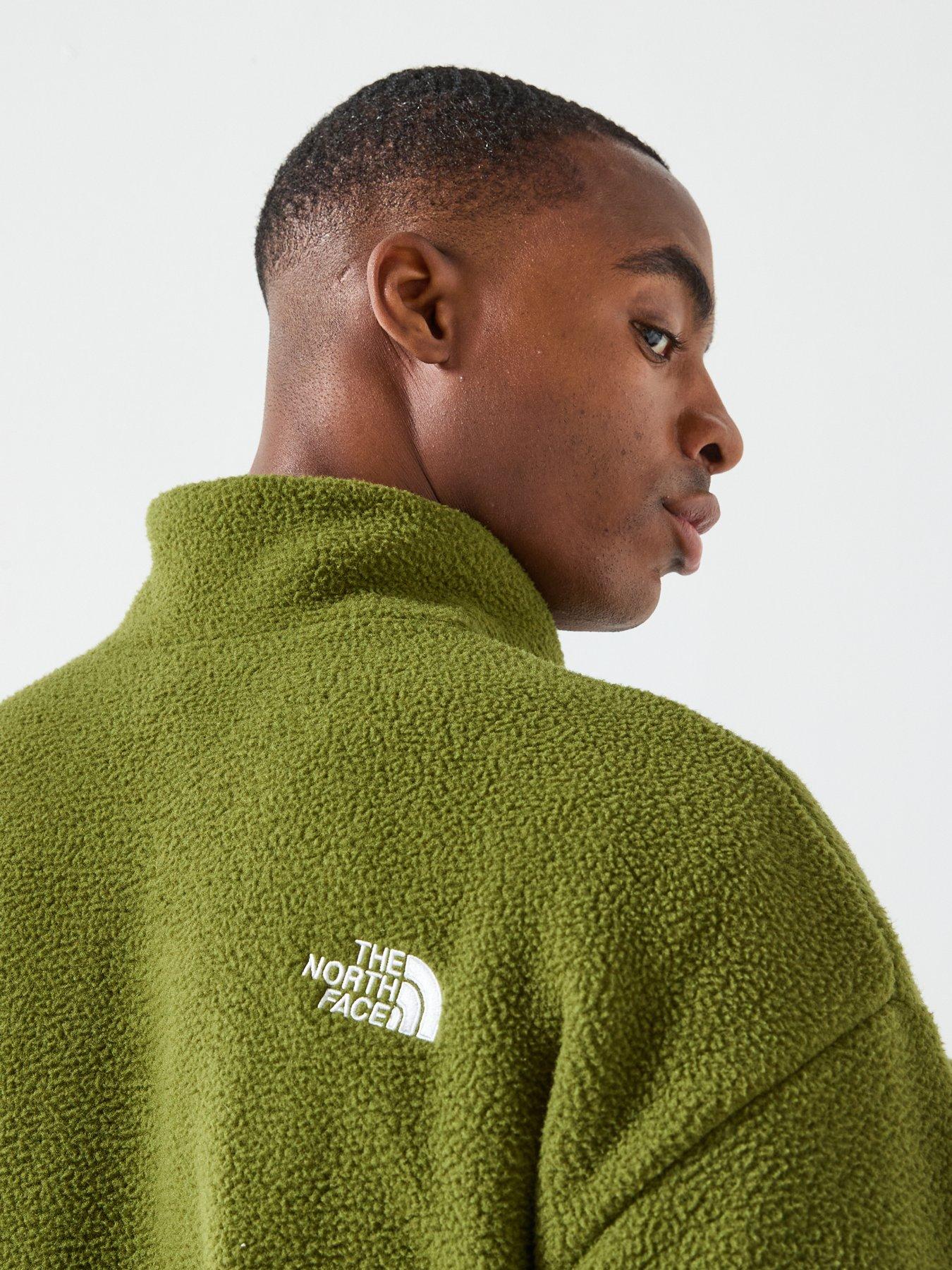 the-north-face-mens-yumiori-reversible-fleece-jacket-greenblackdetail