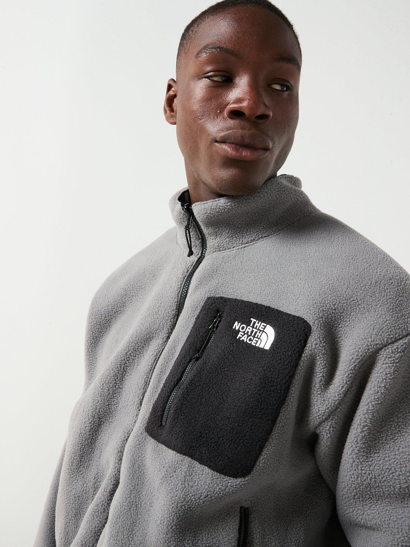 Image 4 of 6 of The North Face Mens Yumiori Reversible Fleece Jacket - Grey