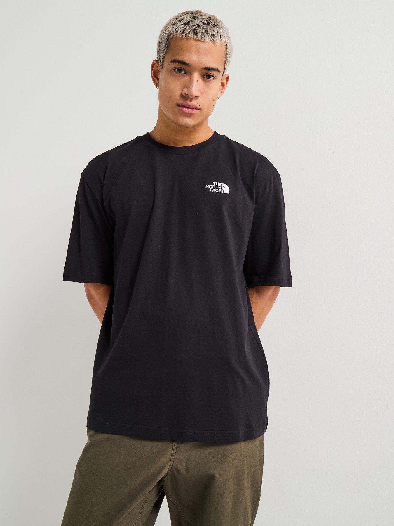 The North Face Mens Short Sleeve Essential Oversize T-Shirt - Black