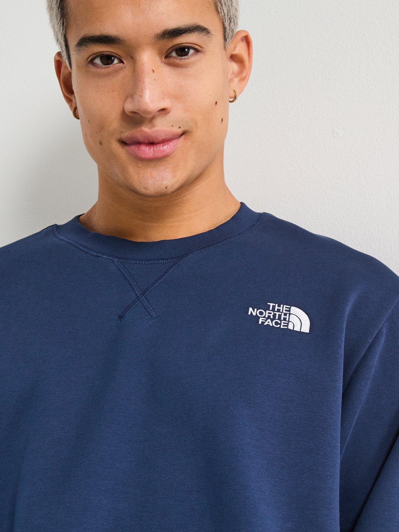 the-north-face-mens-essential-relaxed-crew-navyoutfit