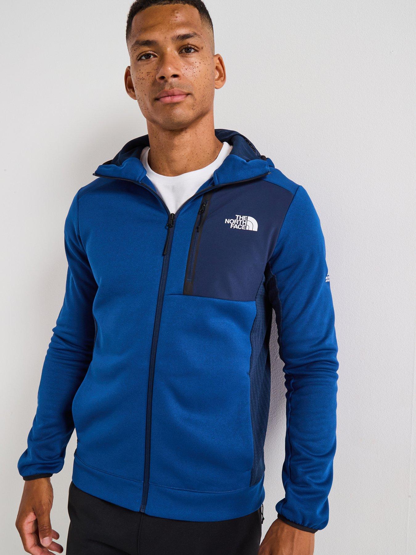 Image 1 of 5 of The North Face Men's Mountain Athletics Full Zip Fleece - Blue