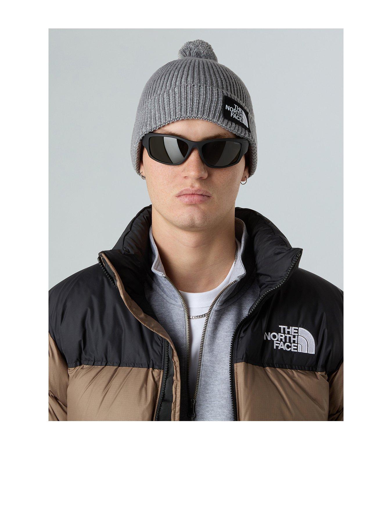 the-north-face-unisex-logo-box-pom-beanie-grey