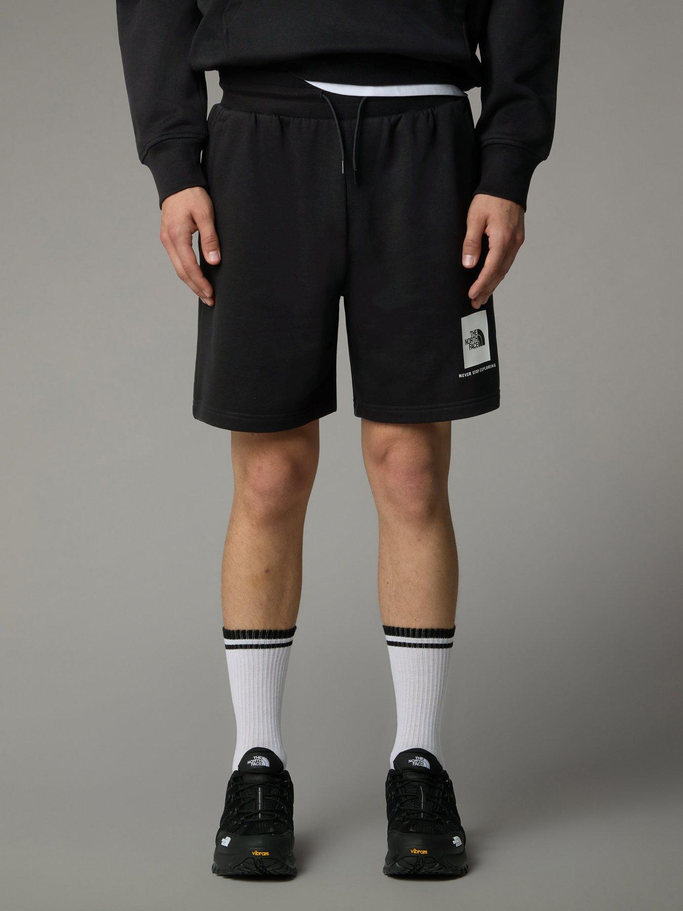 the-north-face-mens-box-nse-regular-short-blackwhite